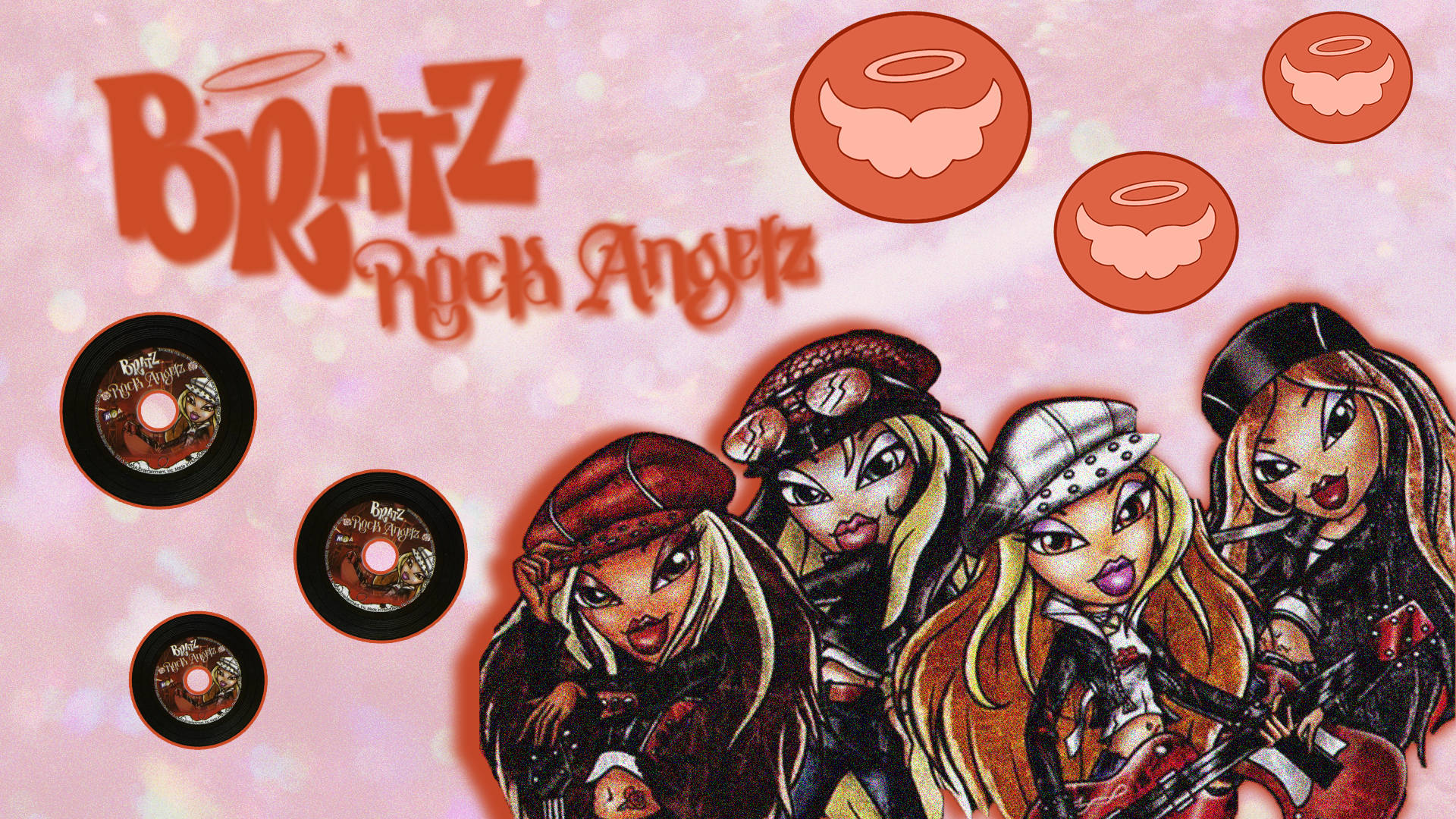 เกิร์ลแบนด์ Bratz แนวสวยสไตล์ร็อคแองเจิล วอลเปเปอร์