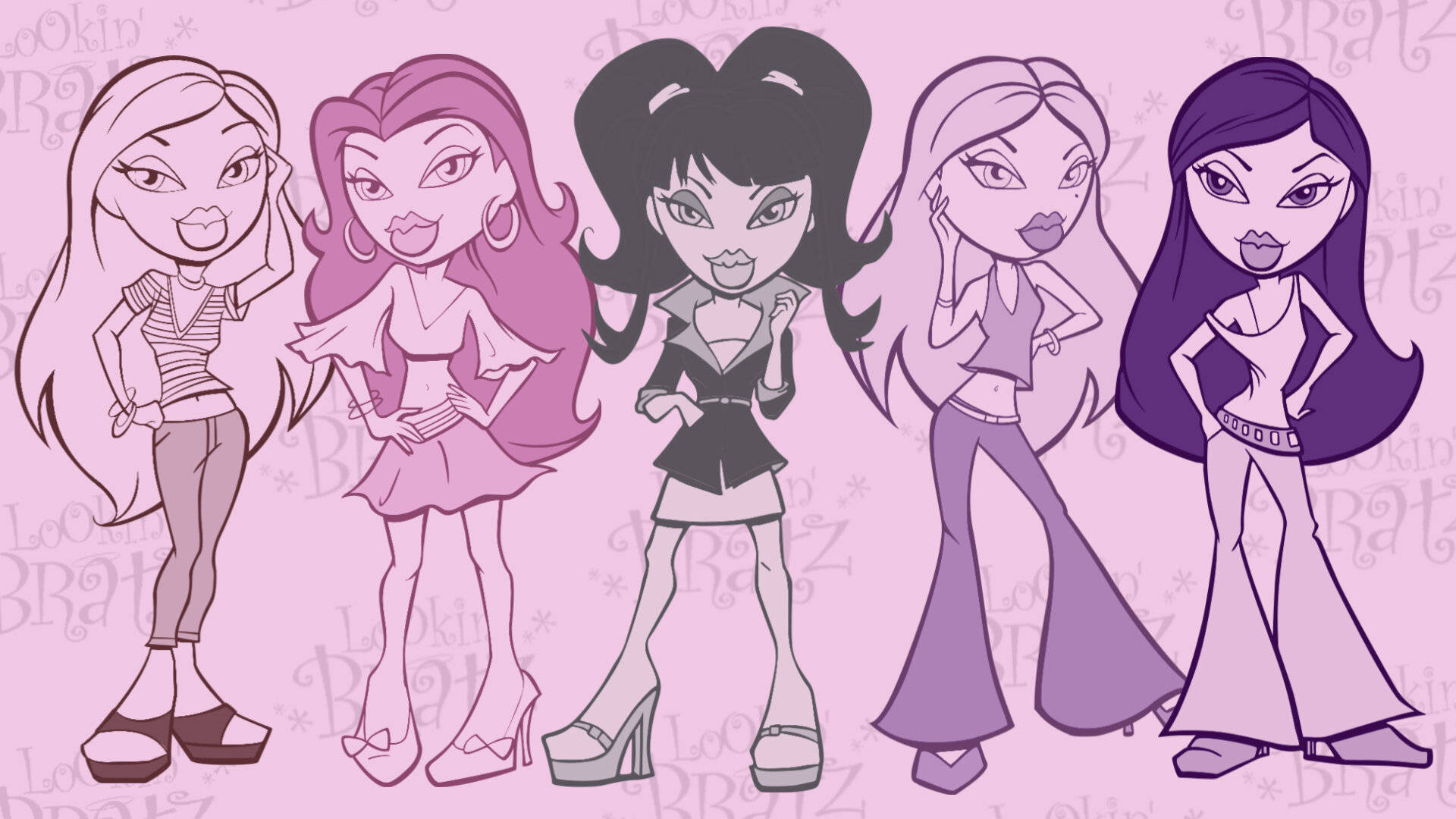 กลุ่มดนตรีแนวสุนทรียศาสตร์ Bratz วอลเปเปอร์