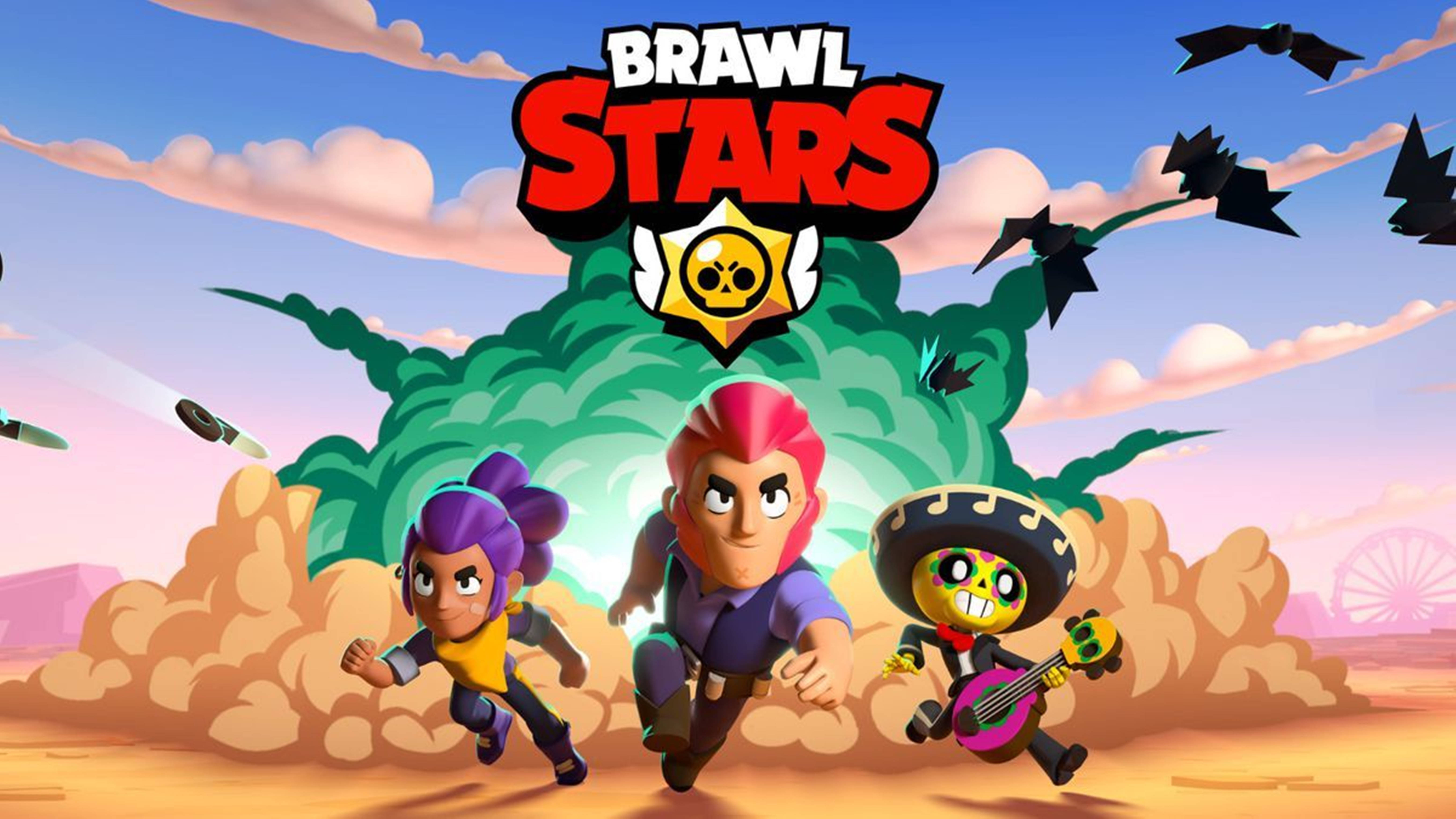 หน้าจอฉากระเบิดสุดมัน Brawl Stars 4K วอลเปเปอร์