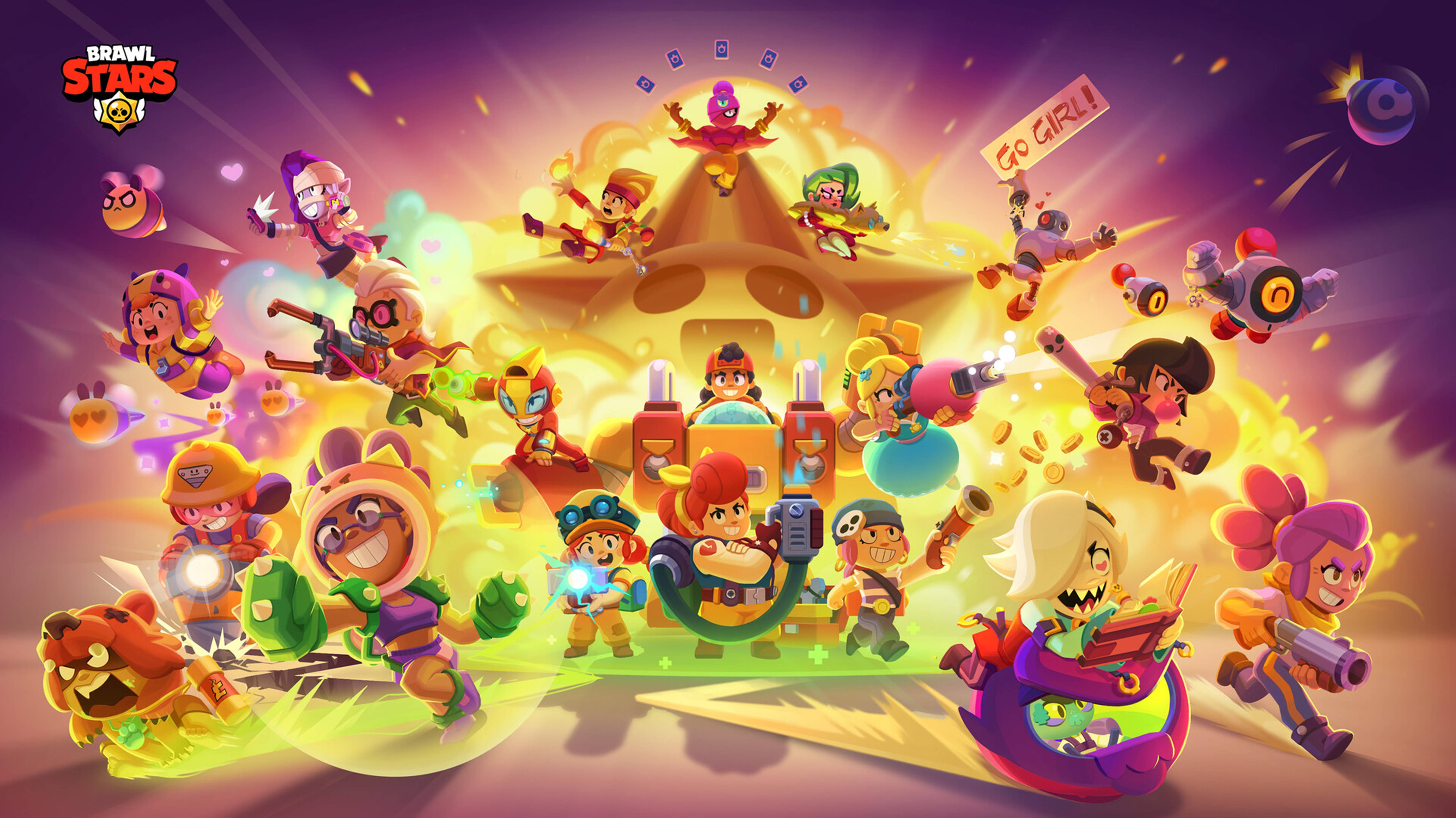 วันสตรีมอนเทจ Brawl Stars 4K วอลเปเปอร์