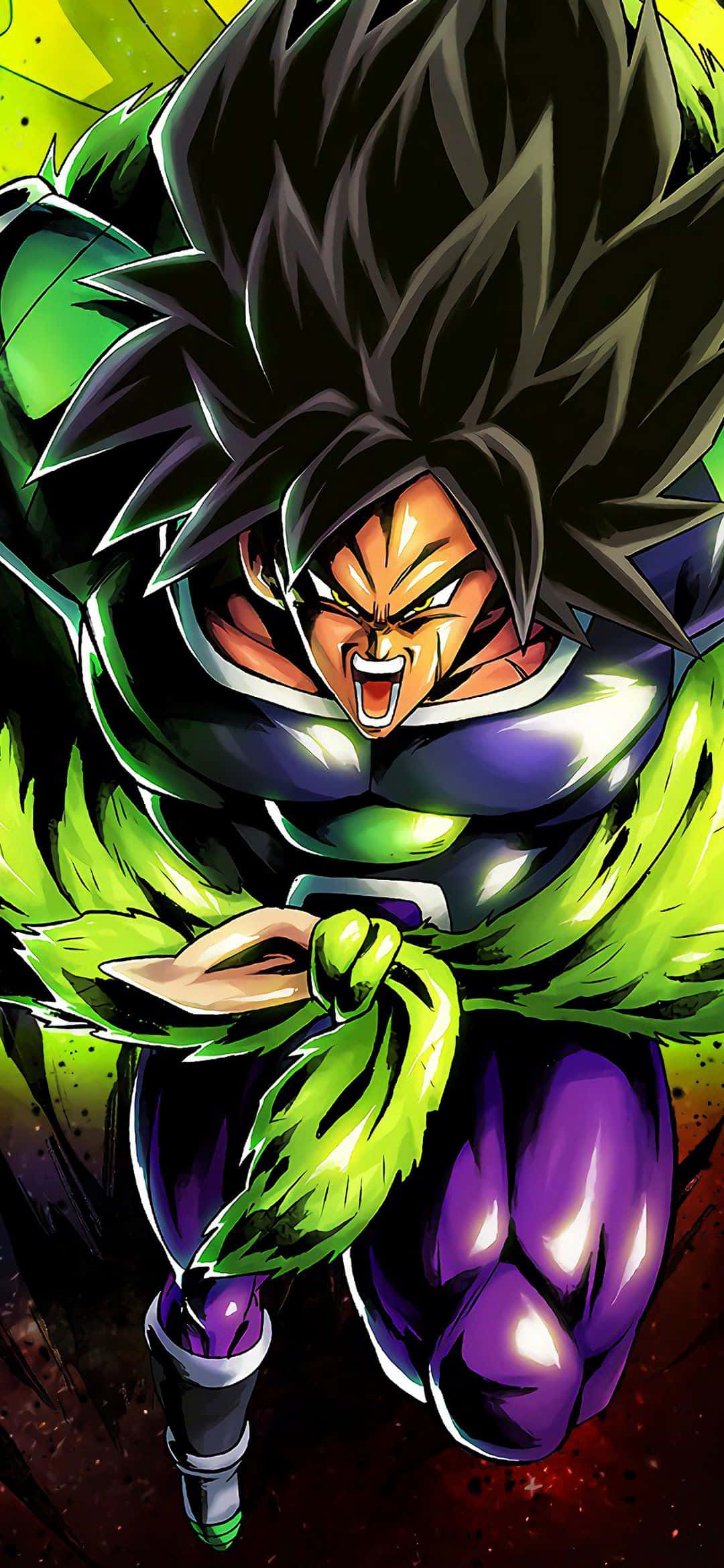 ปลดล็อกพลังแห่งความดุเดือดอันเป็นเอกลักษณ์ของ Broly ด้วย Broly iPhone รุ่นใหม่ วอลเปเปอร์