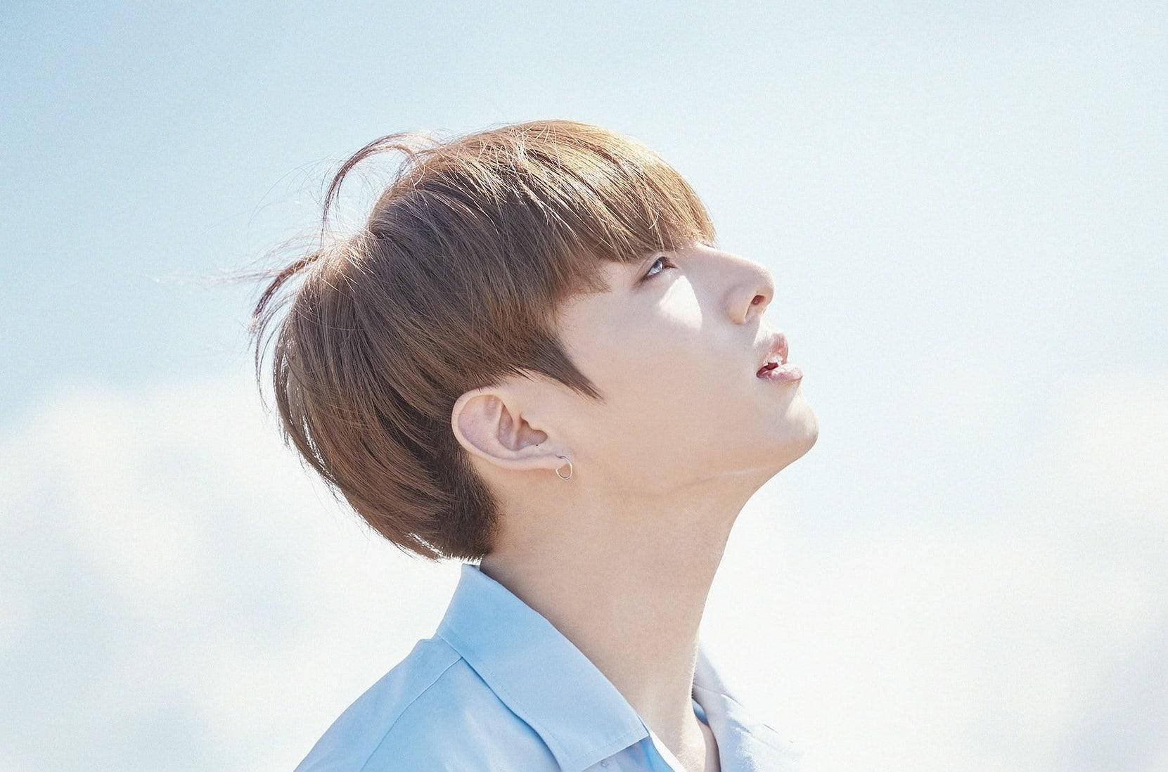 โปรไฟล์ด้านข้างน่ารักของจองกุก BTS วอลเปเปอร์