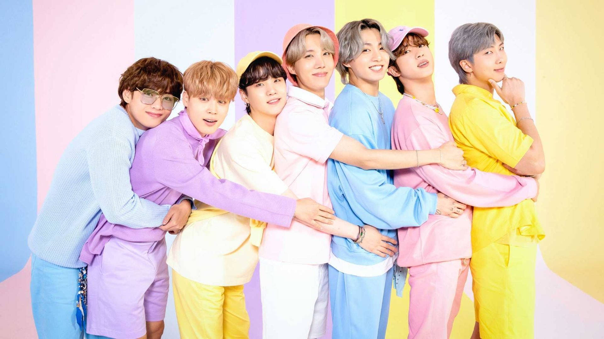 วอลเปเปอร์เดสก์ท็อป BTS โซ่กอด วอลเปเปอร์