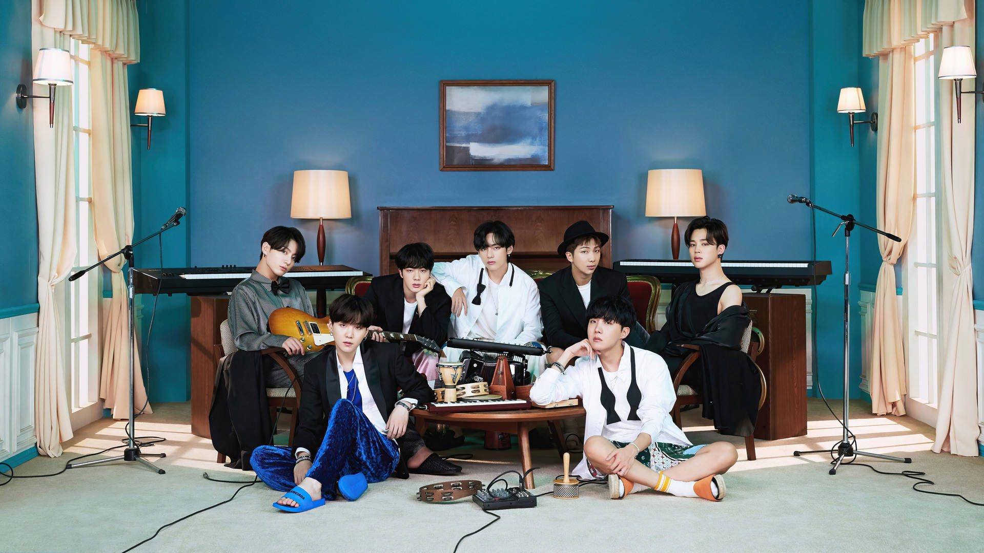 ภาพกลุ่ม BTS อัลบั้ม BE วอลเปเปอร์