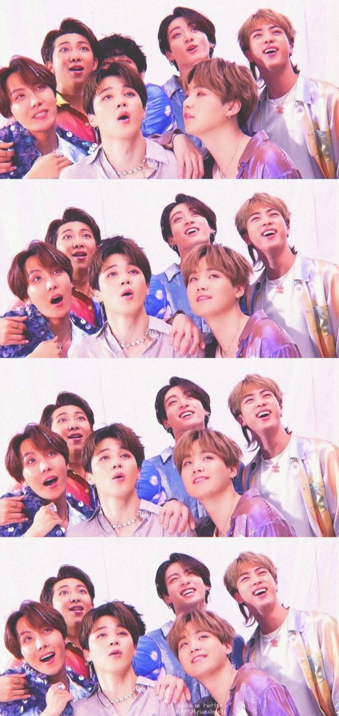 BTS ภาพต่อกันลำดับหน้าจอล็อค วอลเปเปอร์
