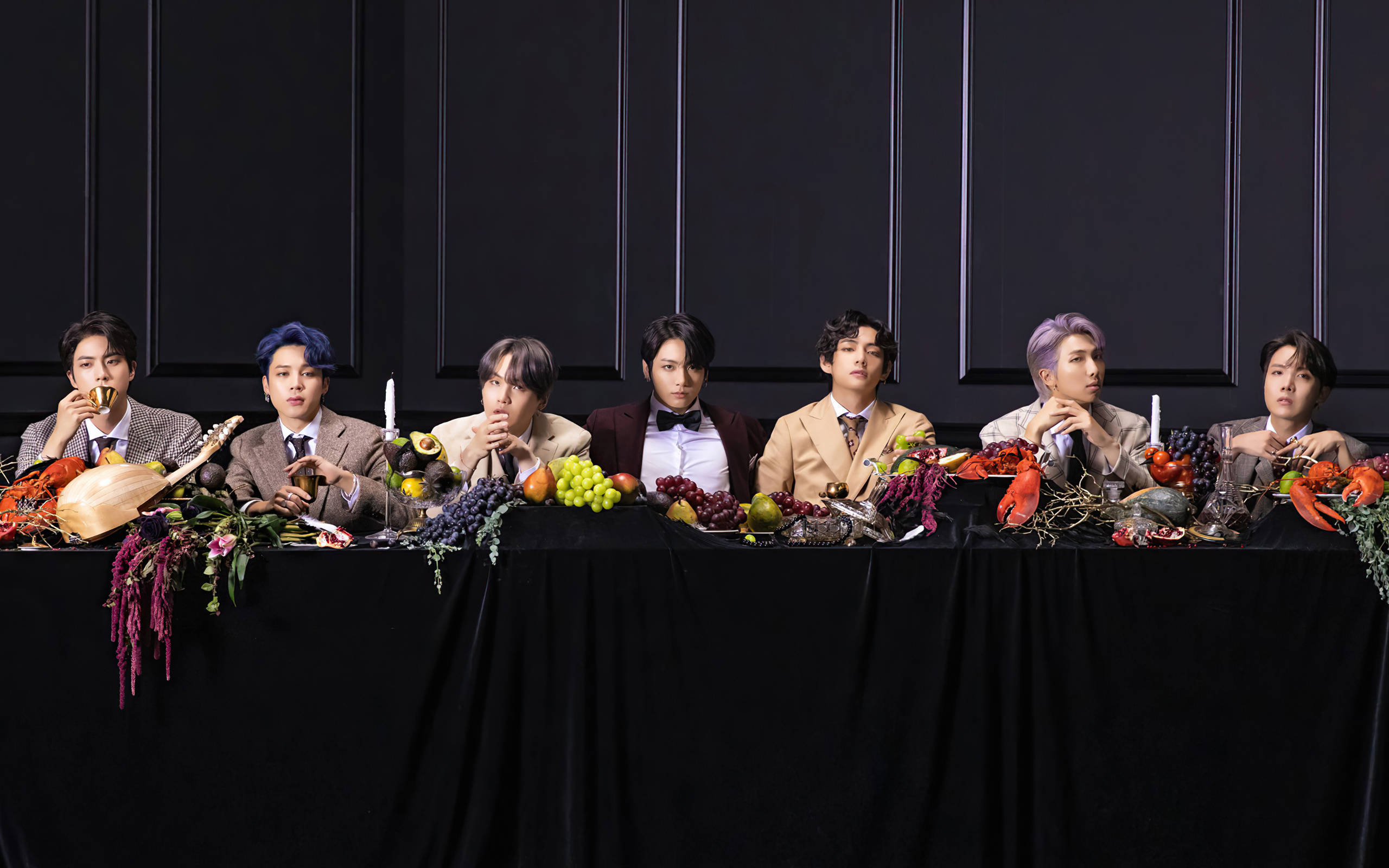 ภาพหมู่ BTS Dionysus วอลเปเปอร์