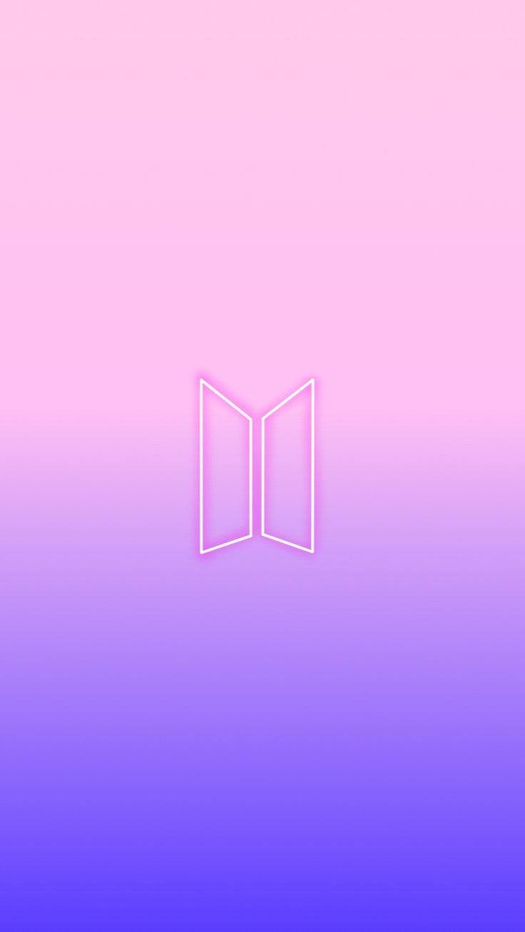 โลโก้ BTS สีม่วงแบบเกรเดียนต์ วอลเปเปอร์
