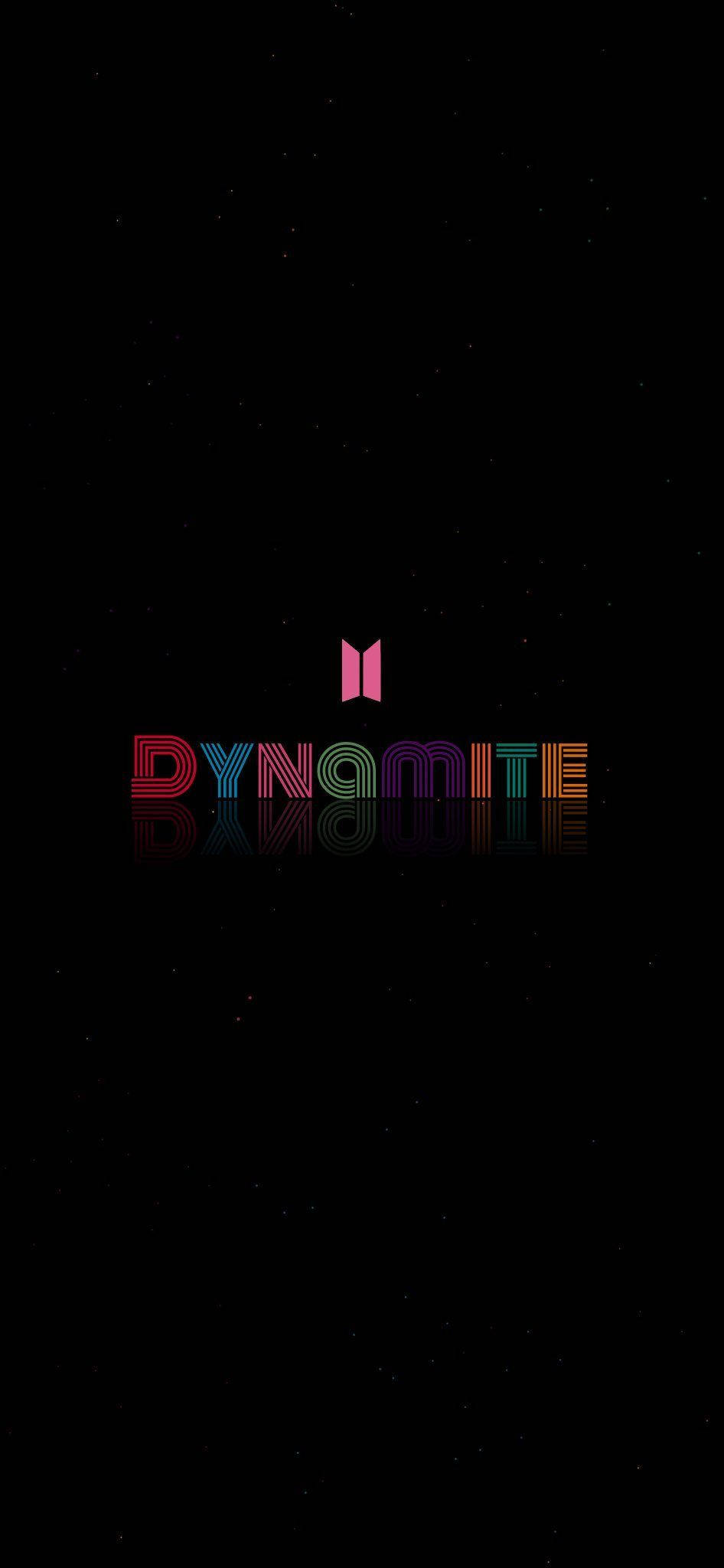 โลโก้ BTS Dynamite สีดำเรียบง่าย วอลเปเปอร์
