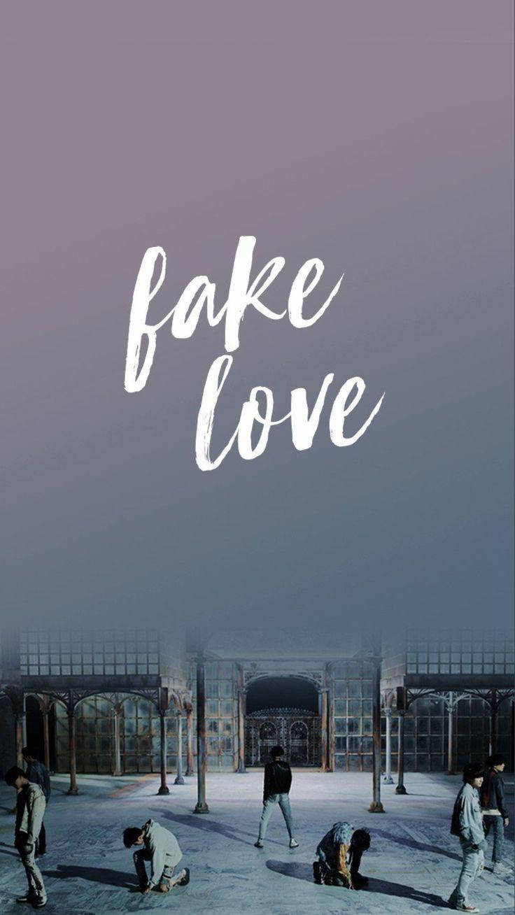 BTS Fake Love เกรเดียนต์เฟด วอลเปเปอร์