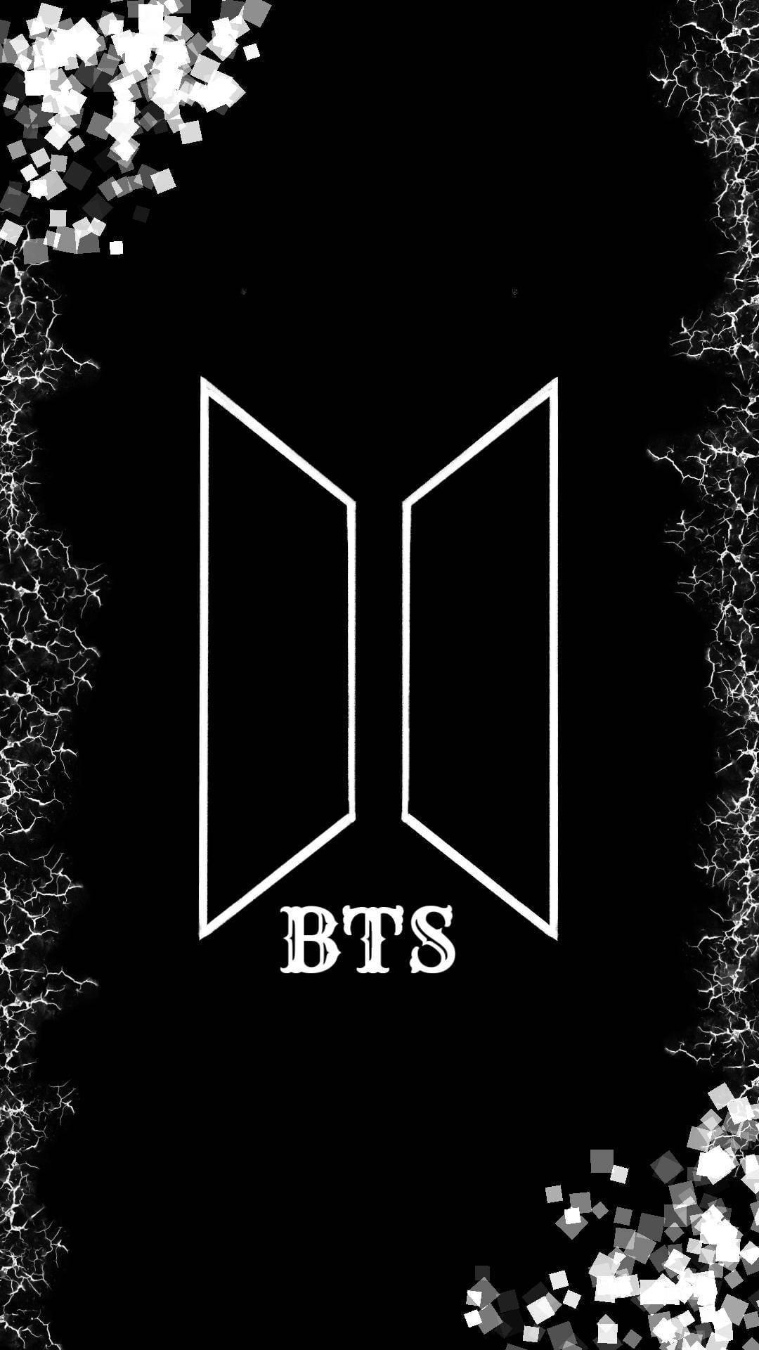 โลโก้ BTS แบล็ค อีสเธติก วอลเปเปอร์