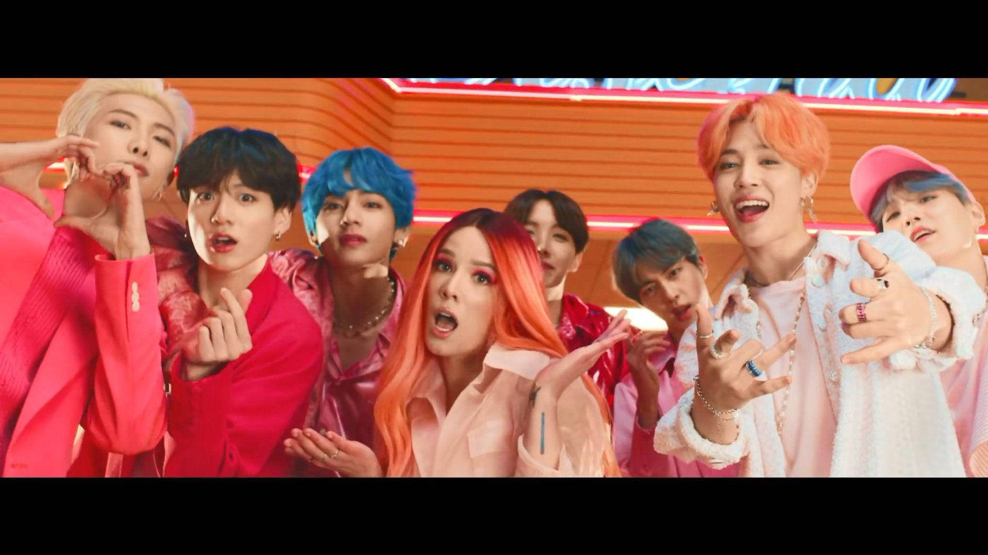 วอลเปเปอร์เดสก์ท็อป BTS และ Halsey วอลเปเปอร์