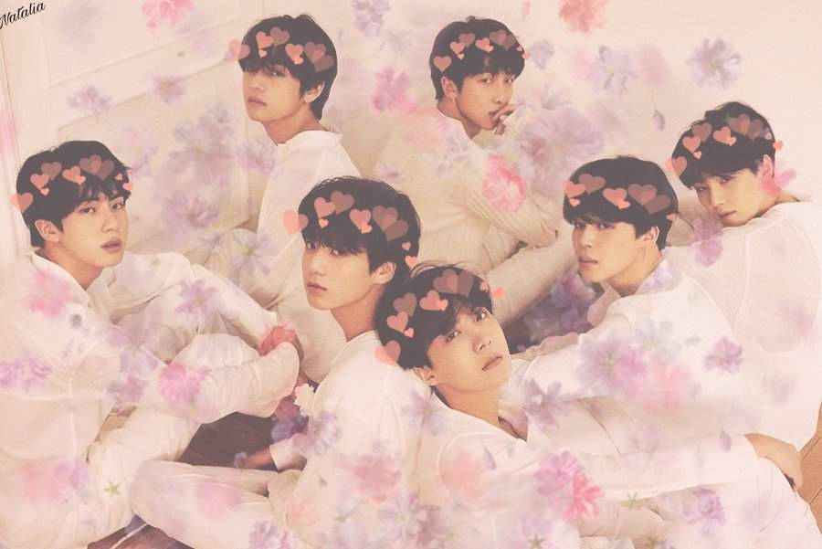 ภาพน่ารักของกลุ่ม BTS ถ่ายแบบกับหัวใจสุดฝัน วอลเปเปอร์