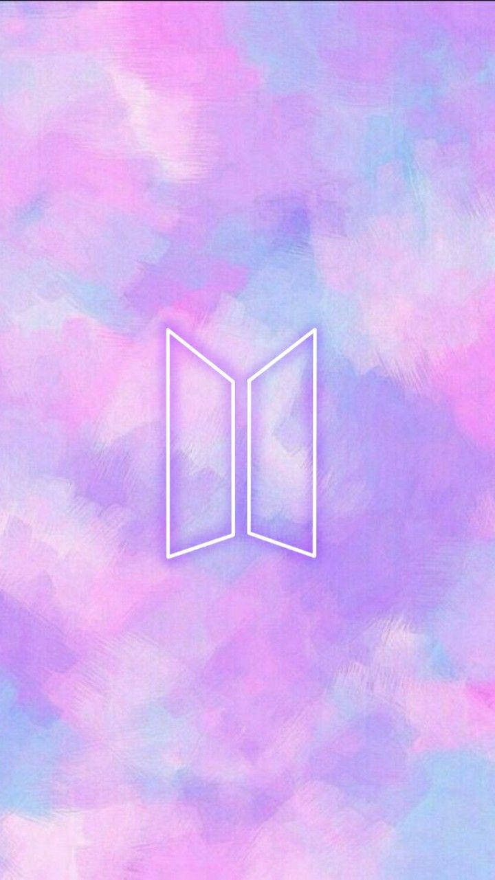 โลโก้ BTS สีพาสเทล วอลเปเปอร์