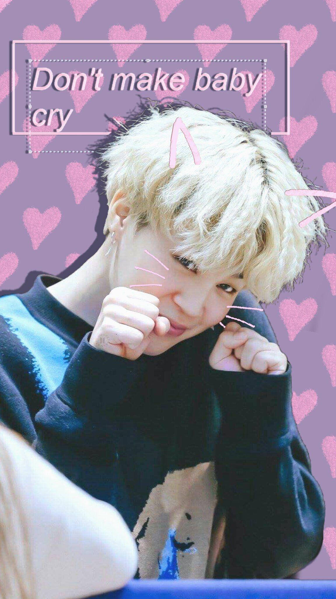 น่ารัก BTS จีมิน แต่งรูปแมว วอลเปเปอร์