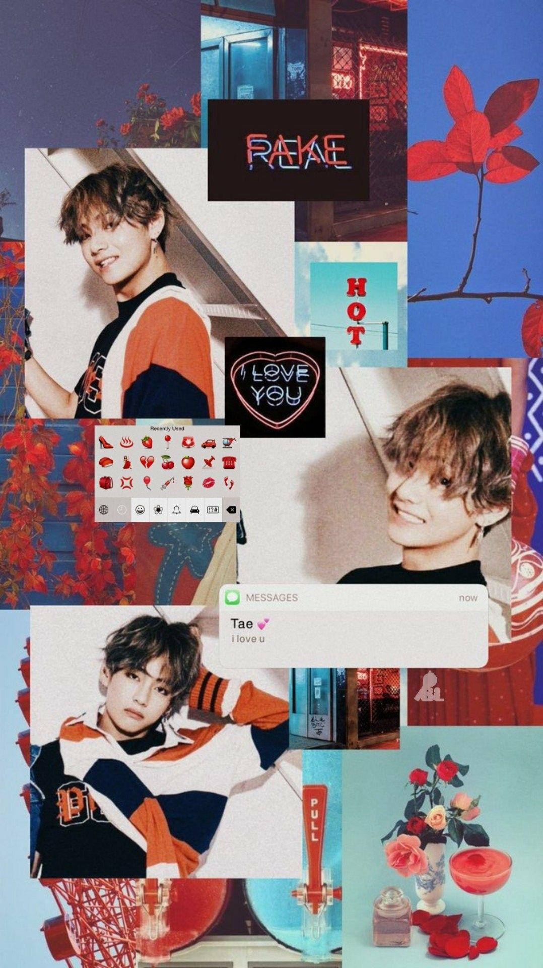 ภาพสวยๆ ของสมาชิกวง BTS วี ในธีมฤดูใบไม้ร่วง วอลเปเปอร์