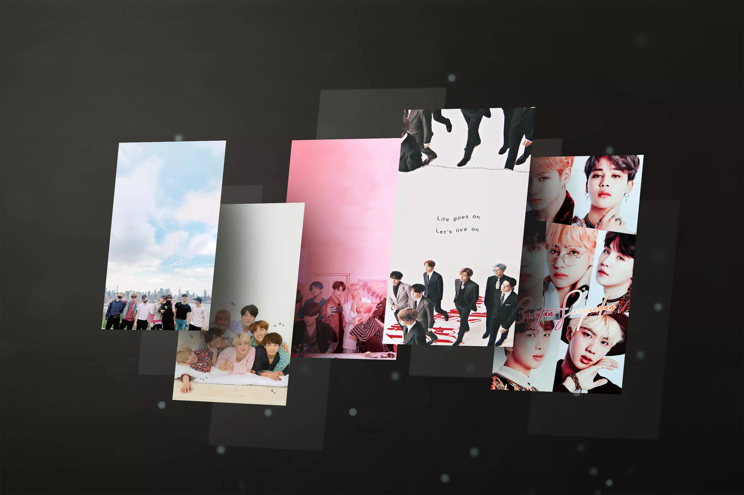 ภาพพอร์ตเทรต BTS Life Goes On วอลเปเปอร์