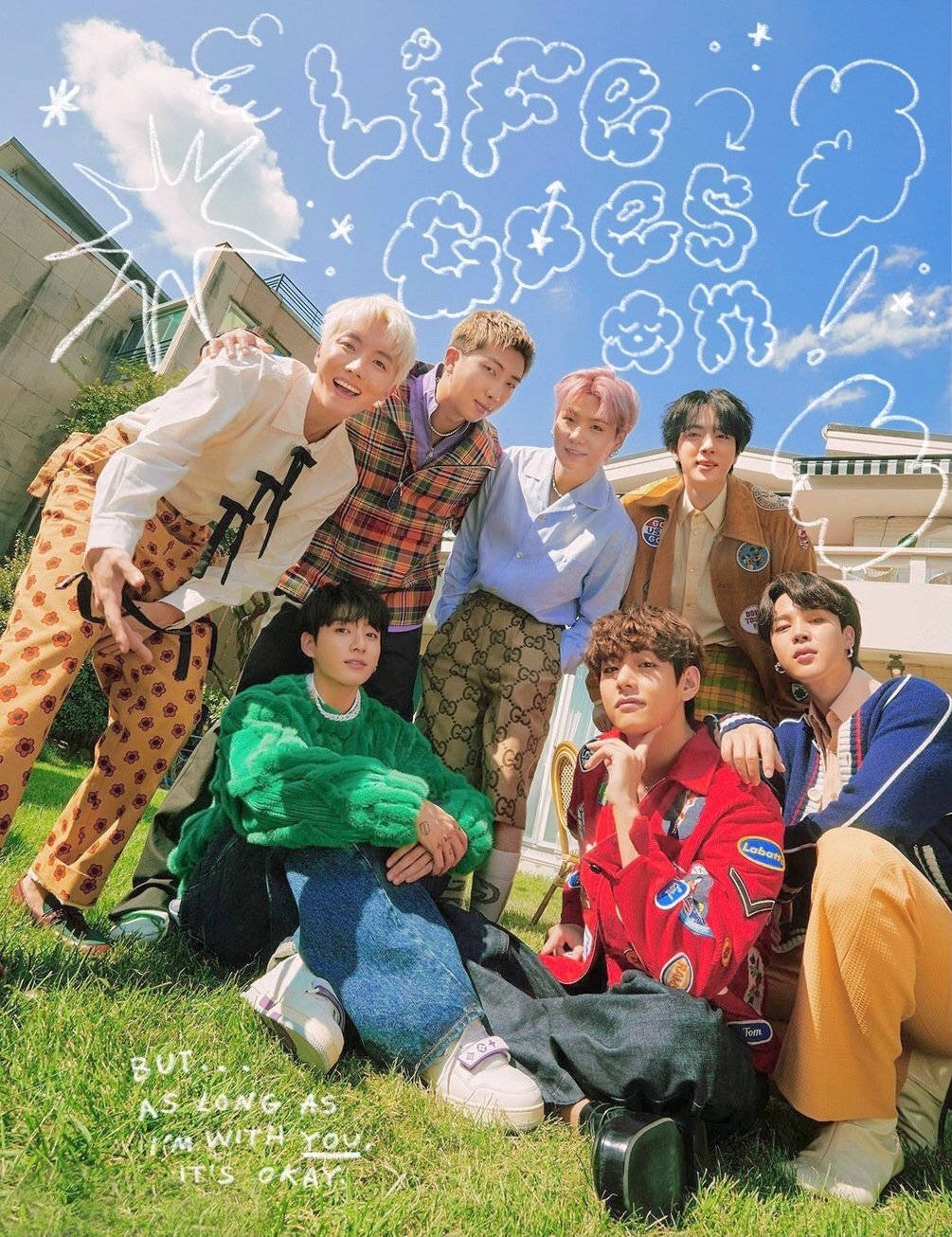 สมาชิก BTS Life Goes On วอลเปเปอร์