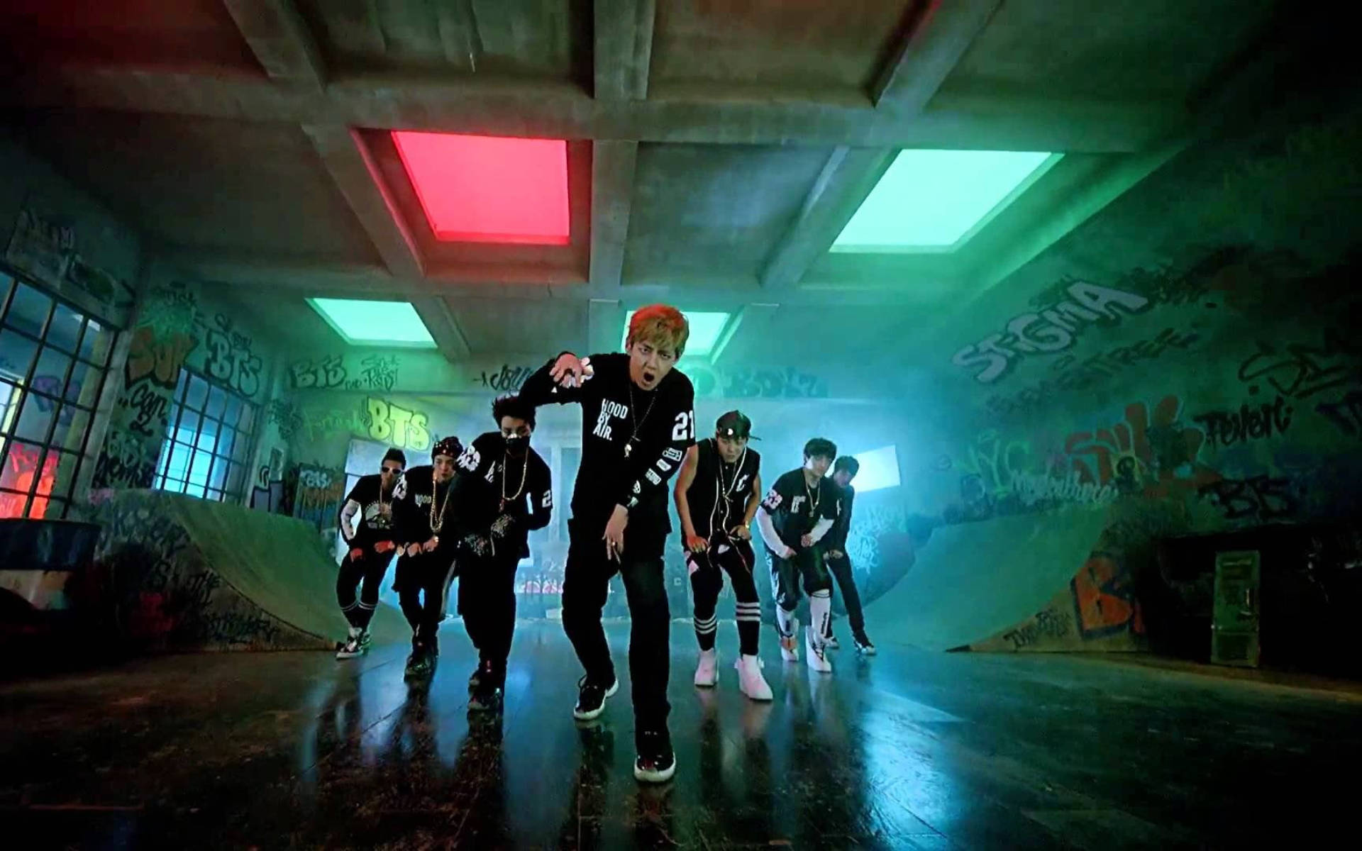 ภาพกลุ่ม BTS No More Dream วอลเปเปอร์