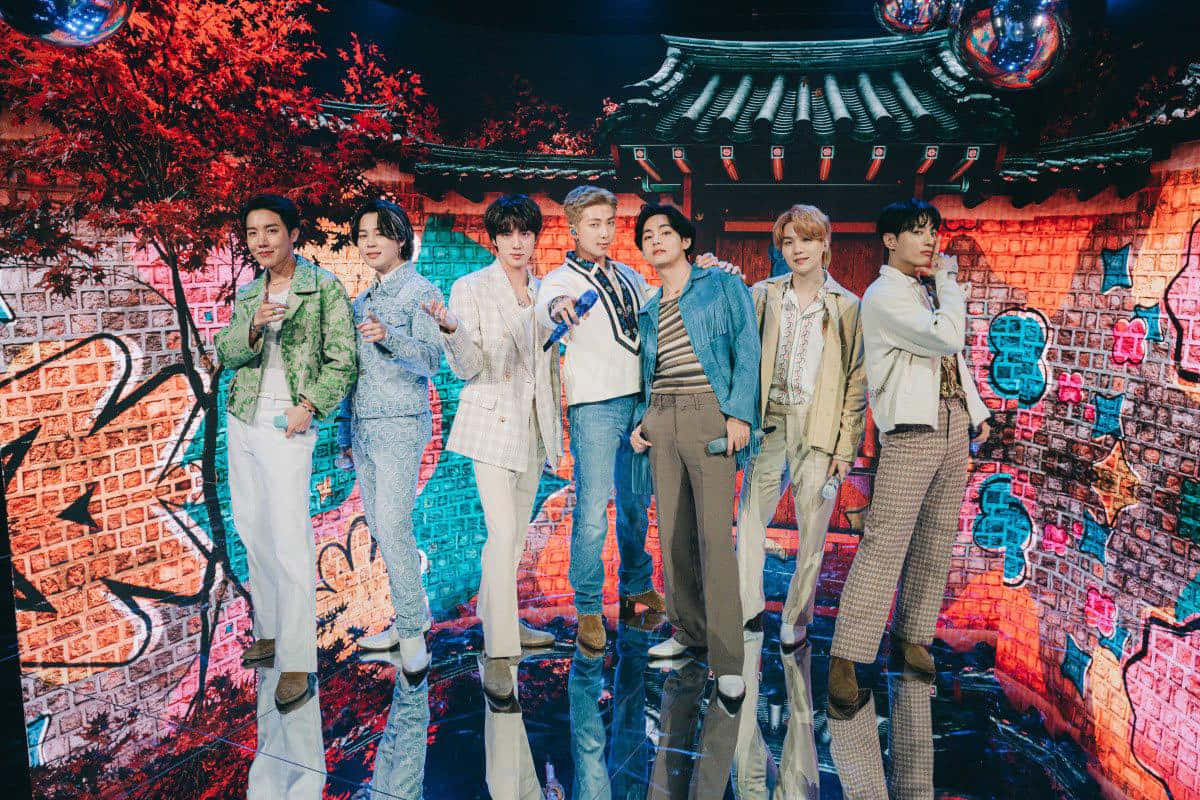 ภาพ BTS ในรายการ The Late Late Show With James Corden วอลเปเปอร์