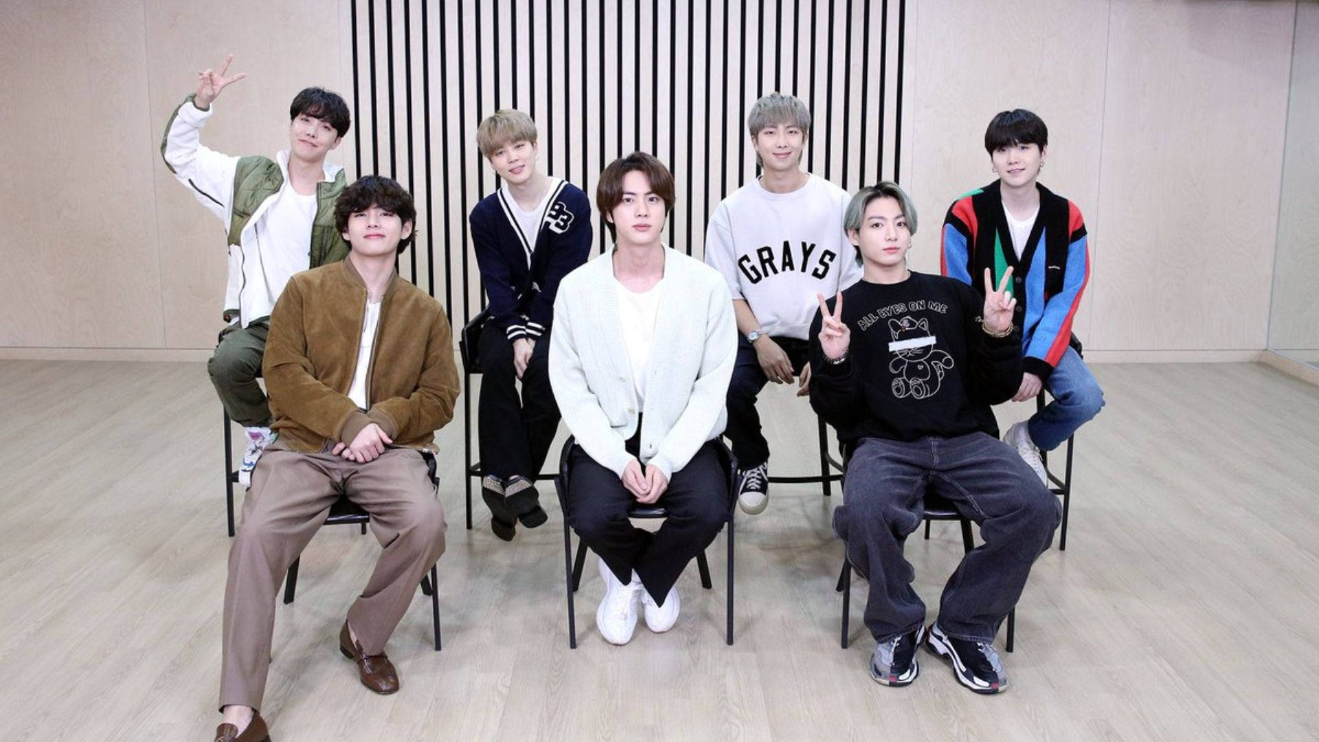 วอลเปเปอร์เดสก์ท็อปห้องซ้อม BTS วอลเปเปอร์