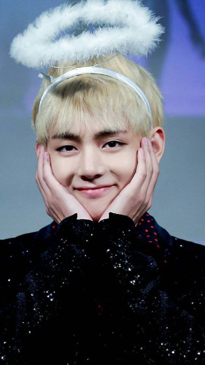 น่ารัก BTS V ในฮาโล วอลเปเปอร์