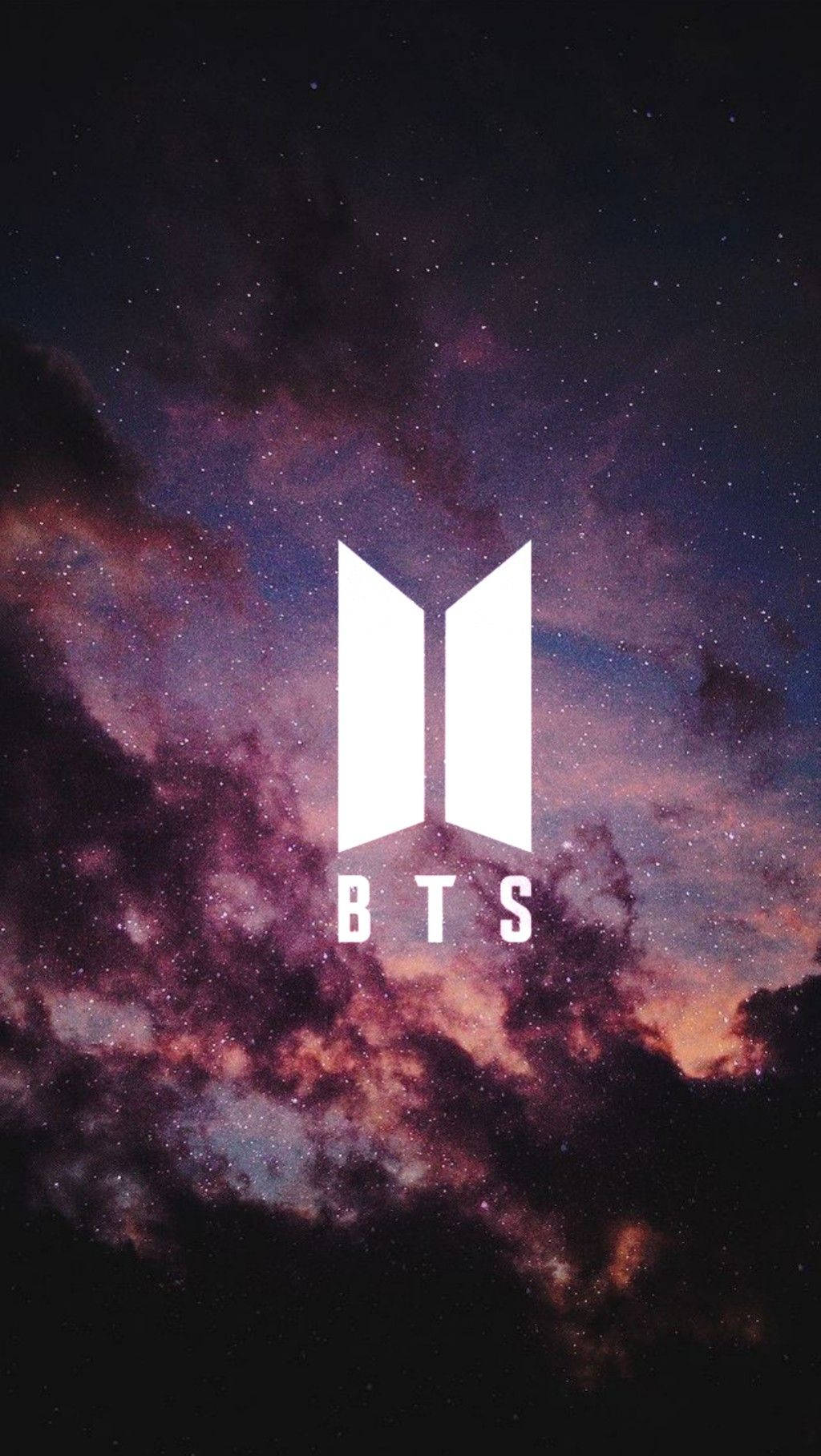 โลโก้ BTS ยามค่ำคืน วอลเปเปอร์