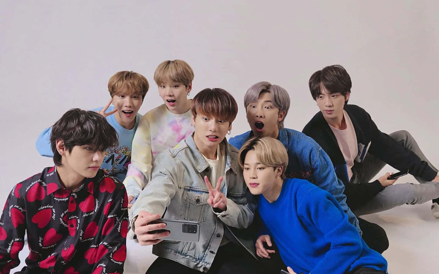 ภาพเซลฟี่วง BTS เกาหลี วอลเปเปอร์