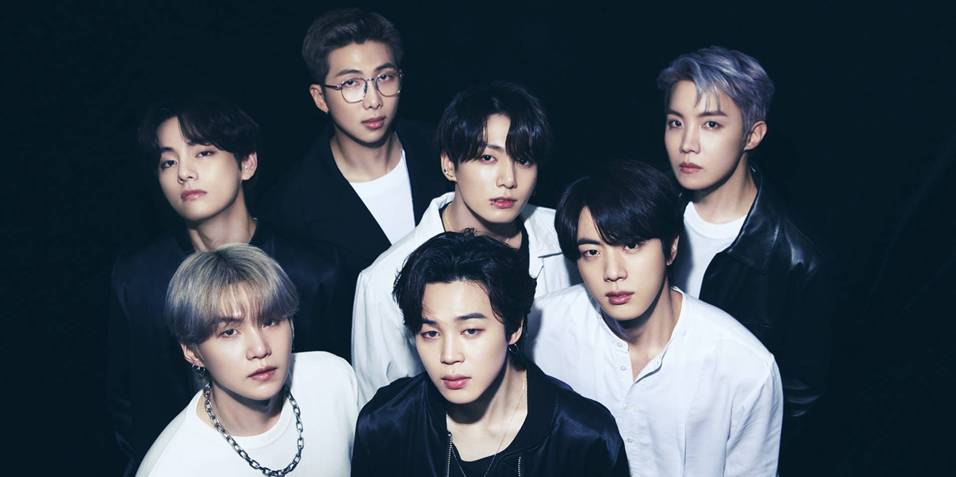 วอลเปเปอร์เดสก์ท็อป BTS ขาวดำ วอลเปเปอร์