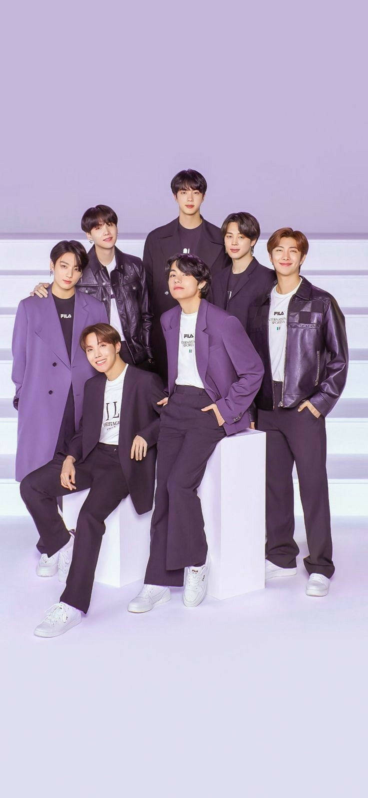 BTS ถ่ายแบบสวยแนวม่วง — สีม่วง วอลเปเปอร์