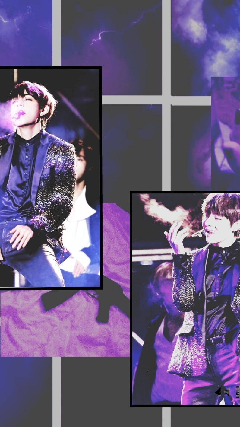BTS นักแสดงสุนทรีย์สีม่วง วอลเปเปอร์