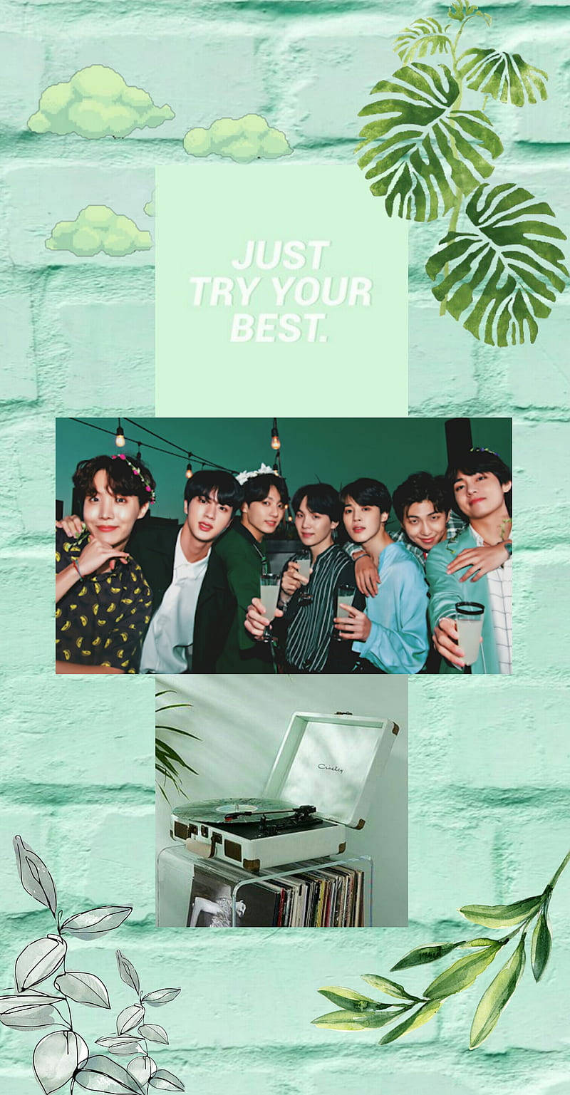 BTS สายมินต์เขียว วอลเปเปอร์