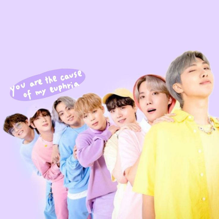 BTS สีสันน่ารักสไตล์ aesthetic — Bts วอลเปเปอร์