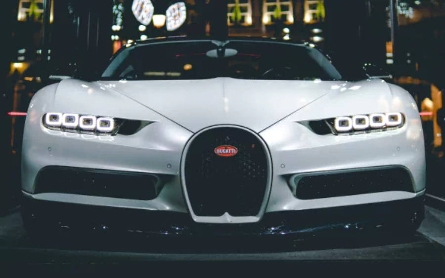 Bugatti Chiron สีขาว 4K วอลเปเปอร์