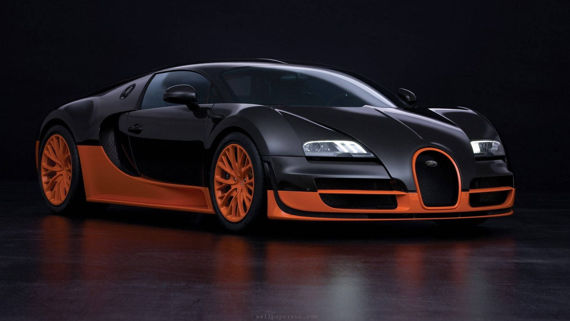 รถสปอร์ตซูเปอร์คาร์ Bugatti Veyron วอลเปเปอร์