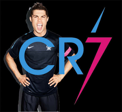 คริสเตียโน โรนัลโด โพสท่าแบรนด์ C R7 วอลเปเปอร์