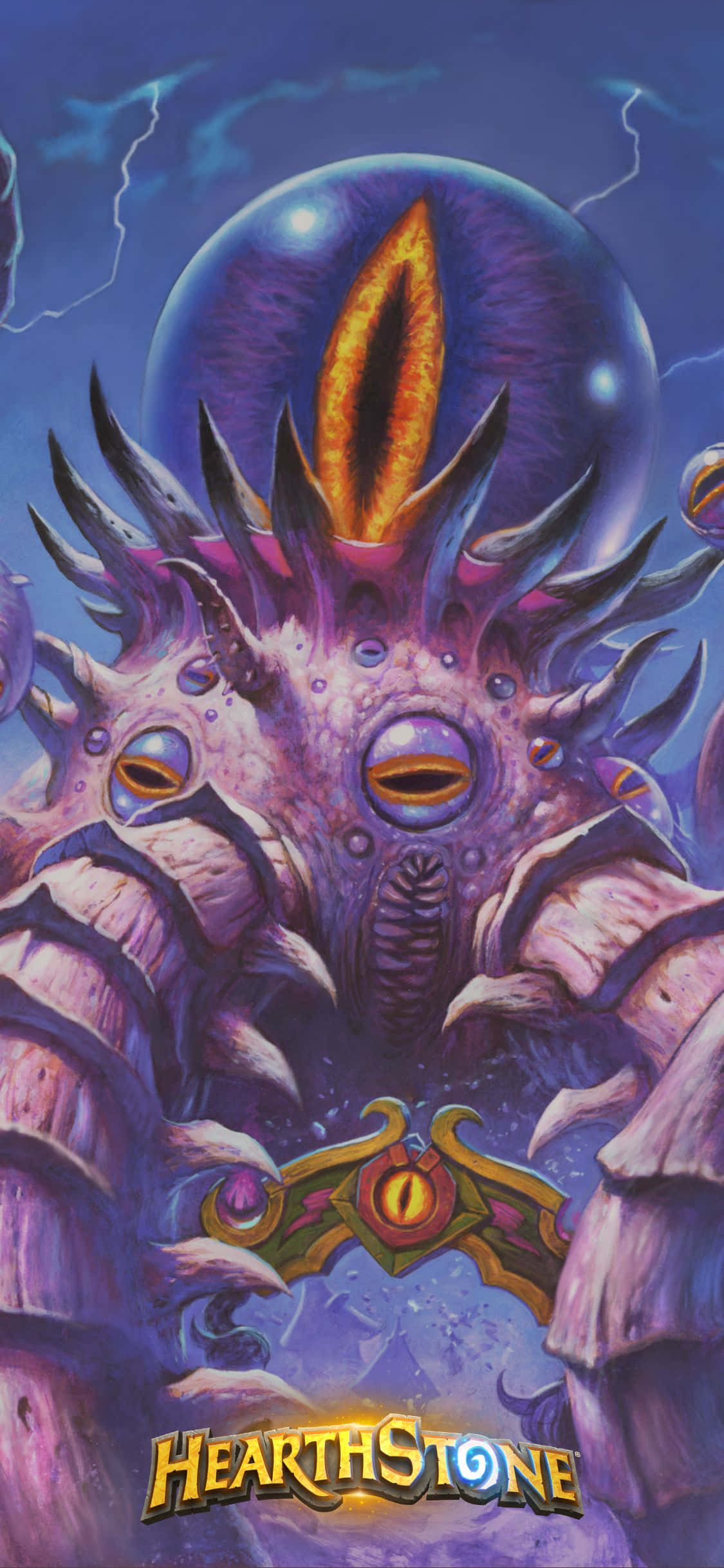 C'Thun the Shattered iPhone XS Hearthstone พื้นหลัง วอลเปเปอร์