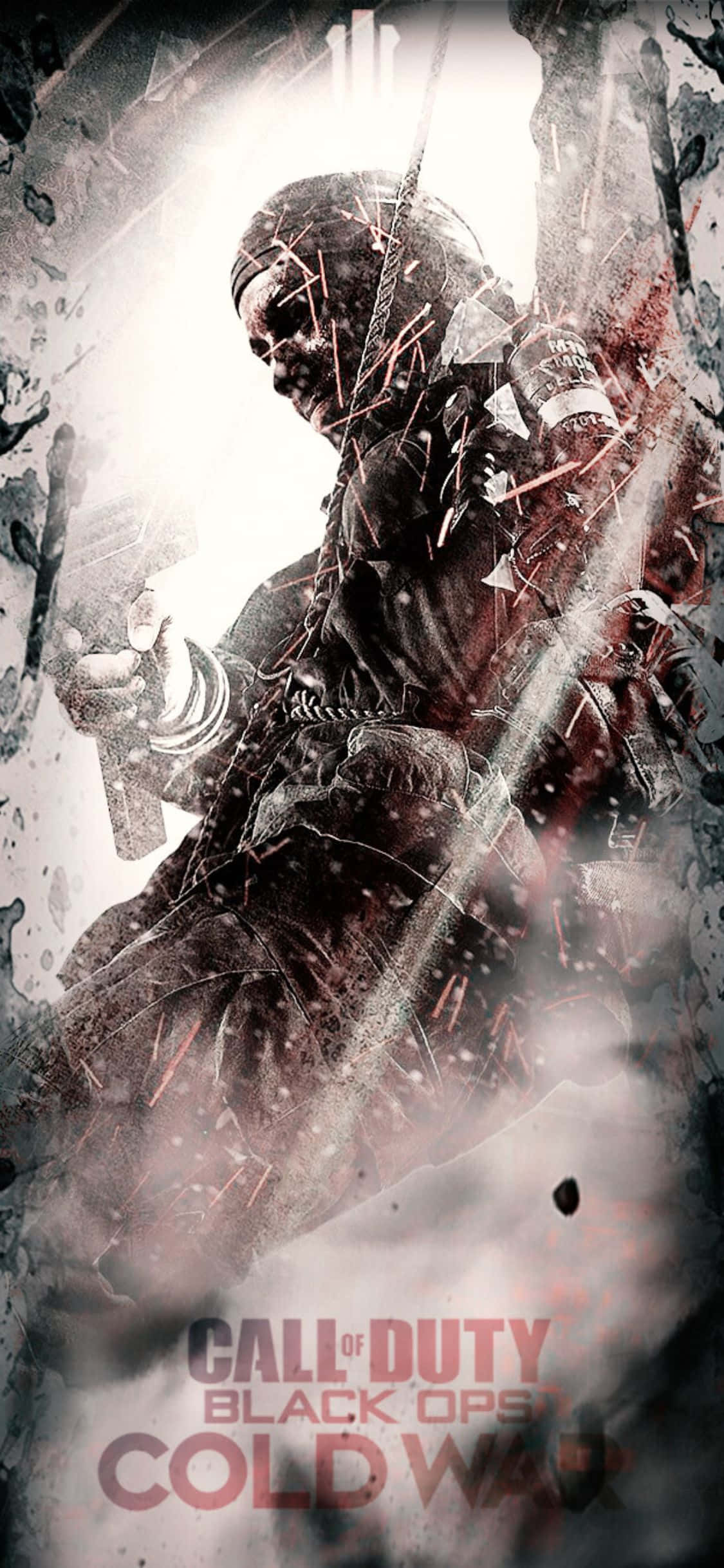 พื้นหลังเกมปก Call Of Duty Black Ops Cold War สำหรับ iPhone X วอลเปเปอร์