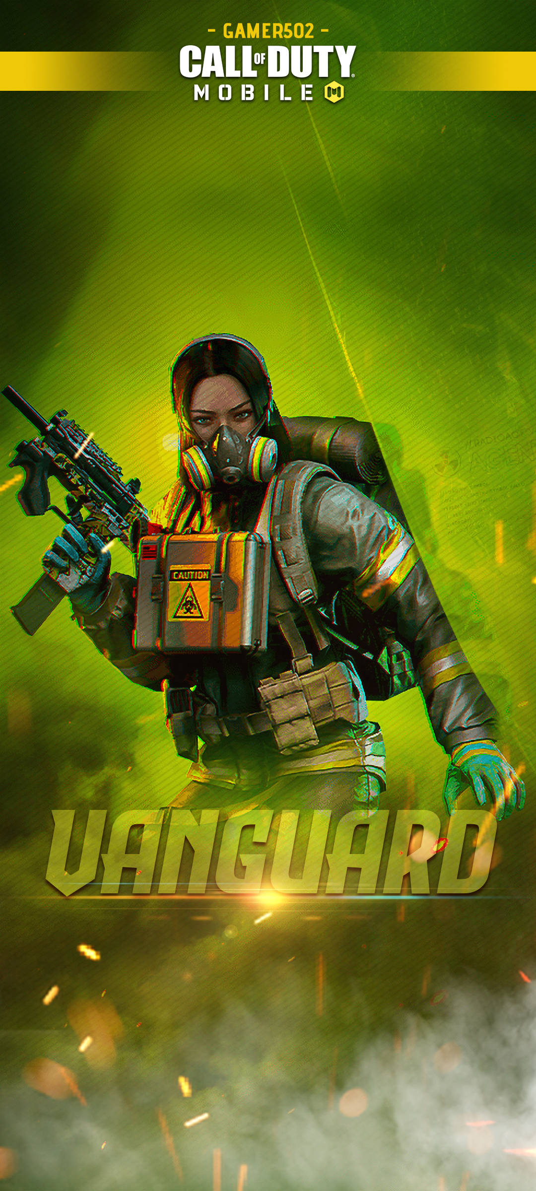 Call Of Duty Vanguard สไนเปอร์สาวแก๊สสีเขียว วอลเปเปอร์