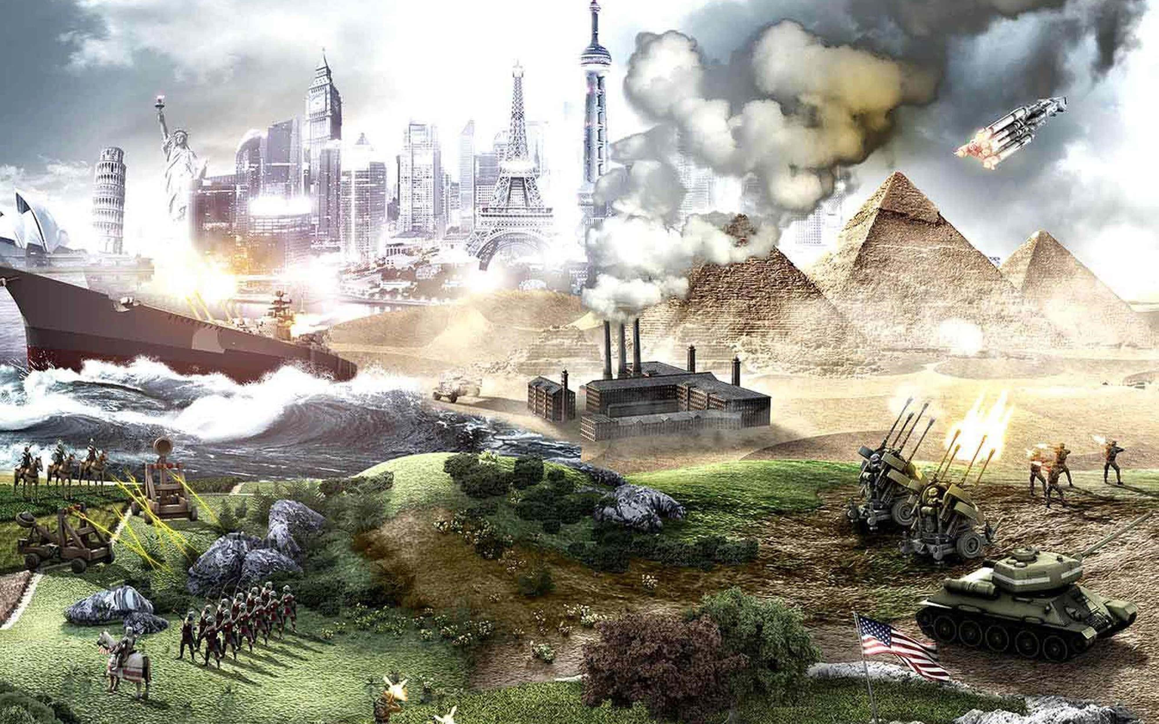 " captivating Civilization V เกมเพลย์พื้นหลัง ฉบับความละเอียด 4K สมบูรณ์ " วอลเปเปอร์