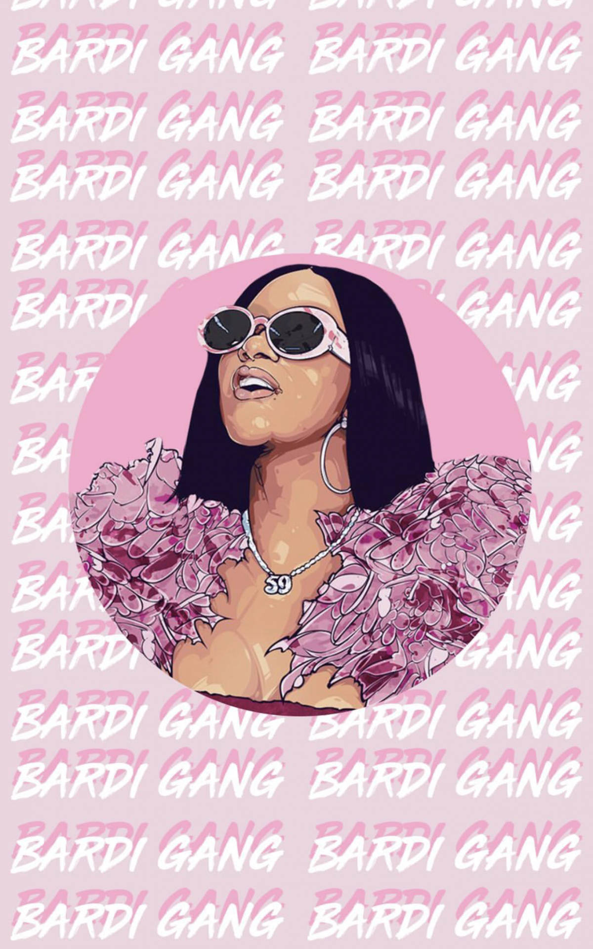 Cardi B ชมพู Bardi Gang วอลเปเปอร์
