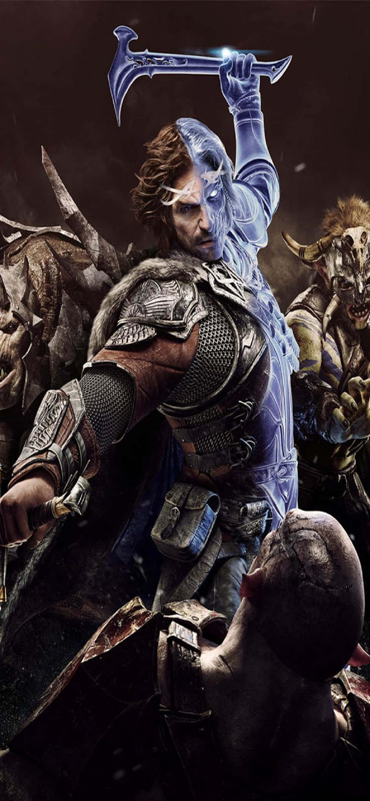 Celebrimbor ตอกค้อน พื้นหลัง iPhone Xs Max Shadow Of Mordor วอลเปเปอร์