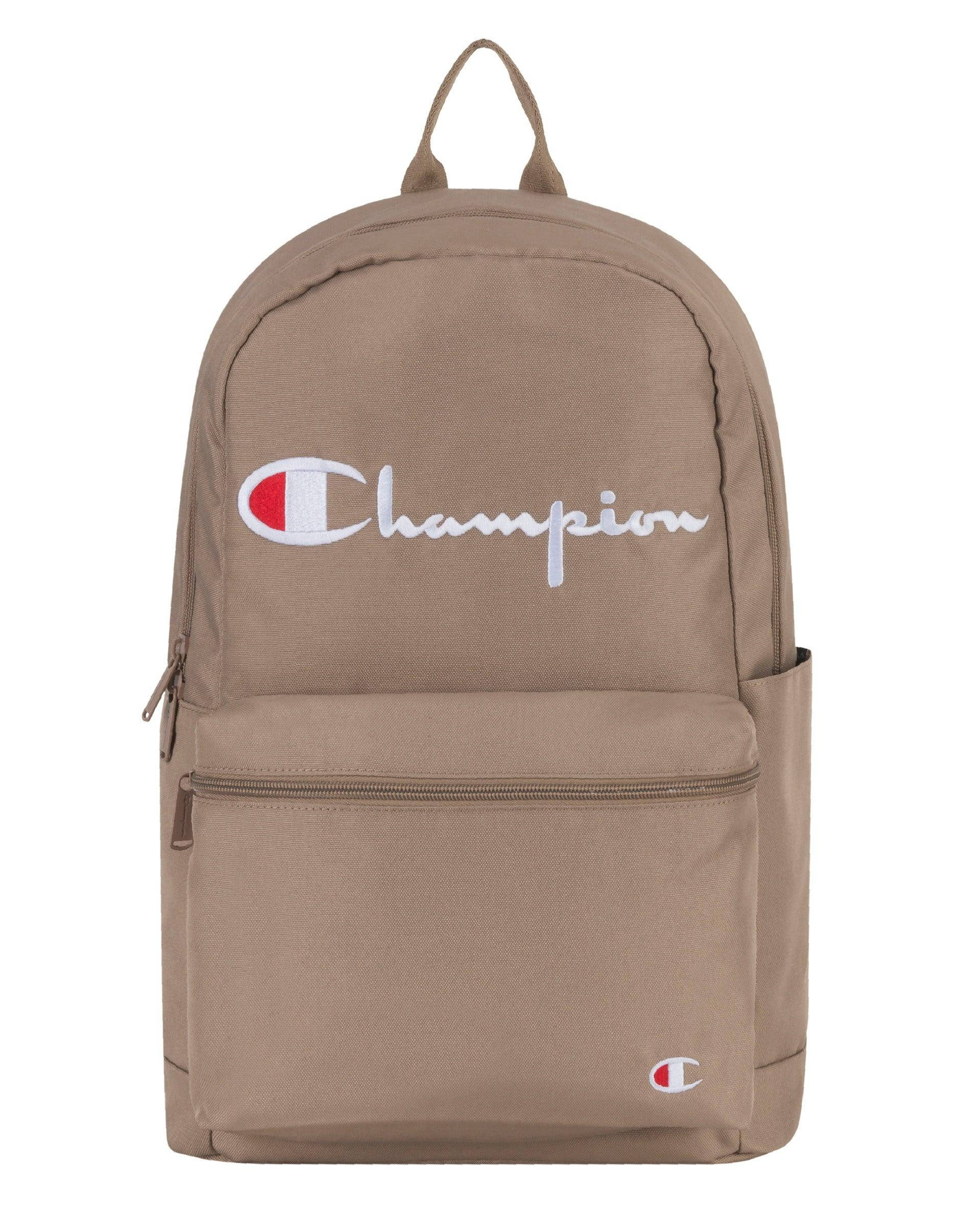 กระเป๋าเป้สีน้ำตาลอ่อน Champion วอลเปเปอร์