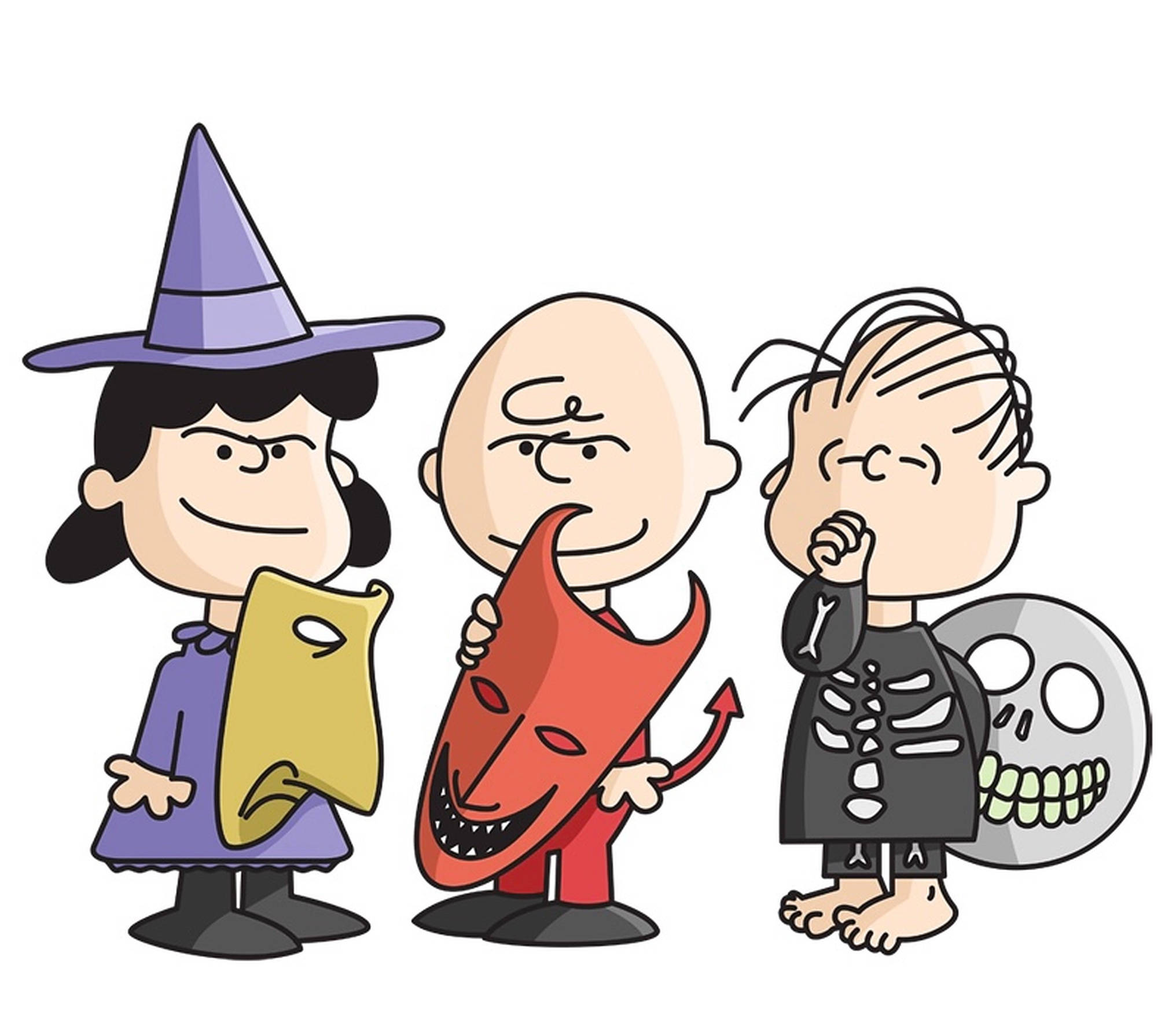 ภาพวาดศิลป์ Charlie Brown วันฮาโลวีน วอลเปเปอร์