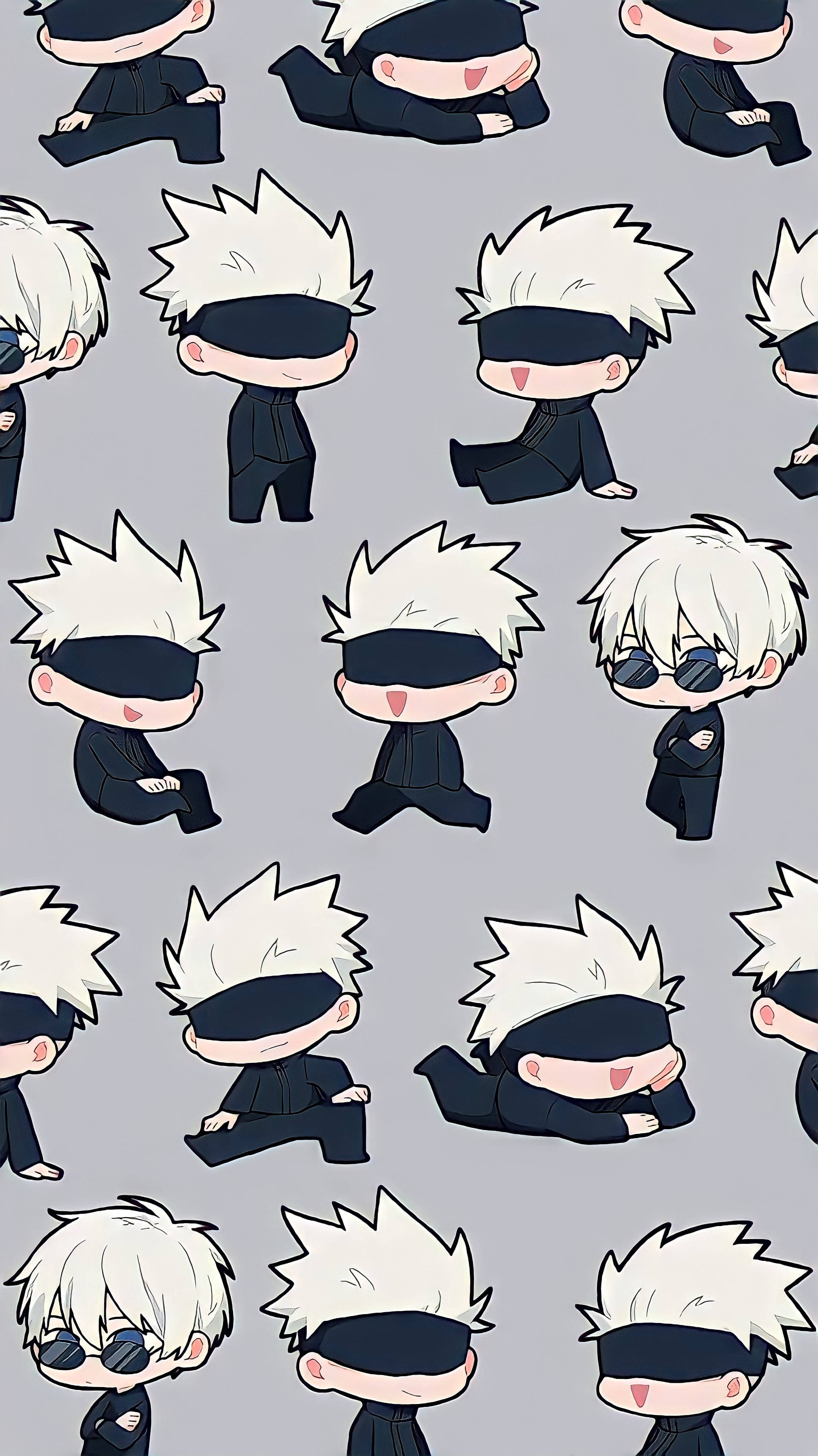 Chibi Gojo จูจุสึไคเซ็น iPhone วอลเปเปอร์