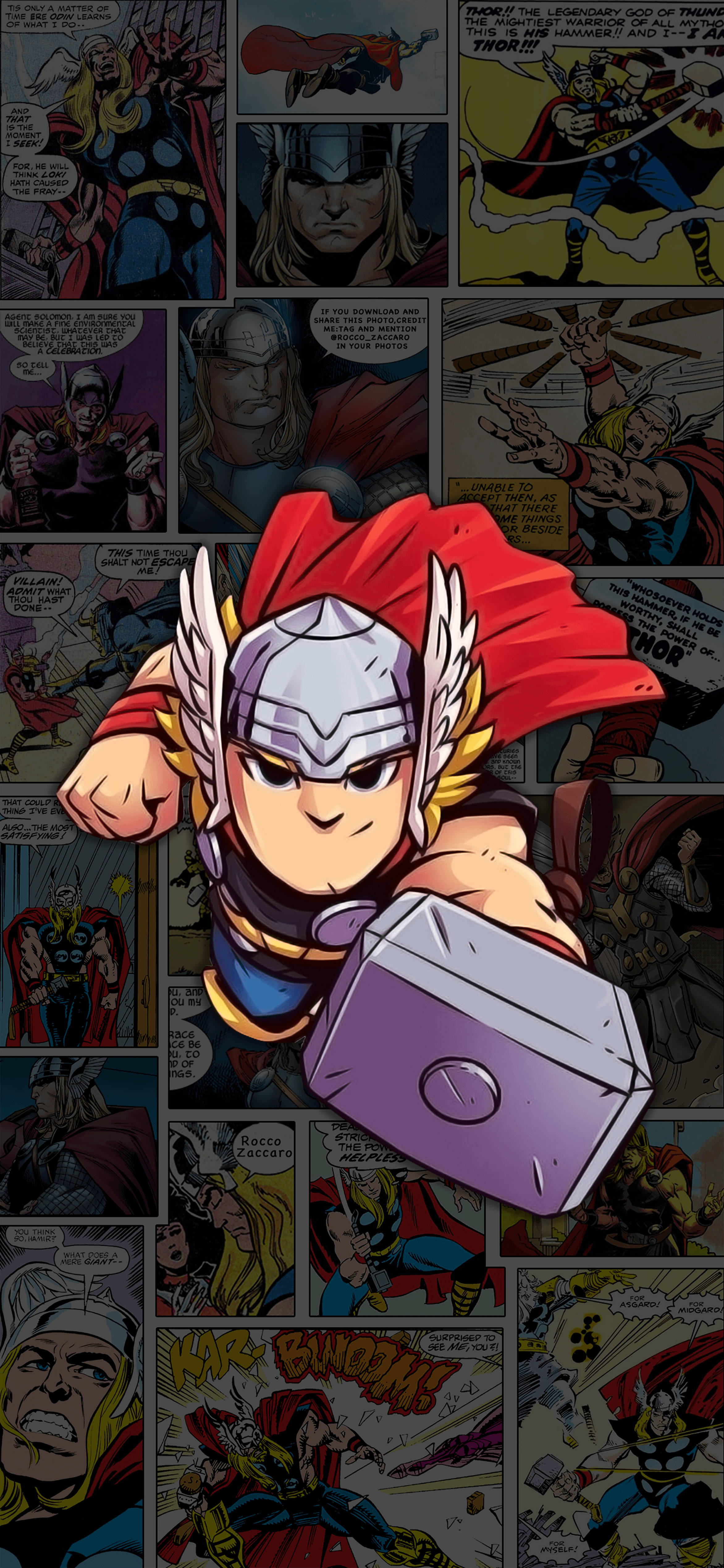 Chibi Thor คอมิกส์ วอลเปเปอร์
