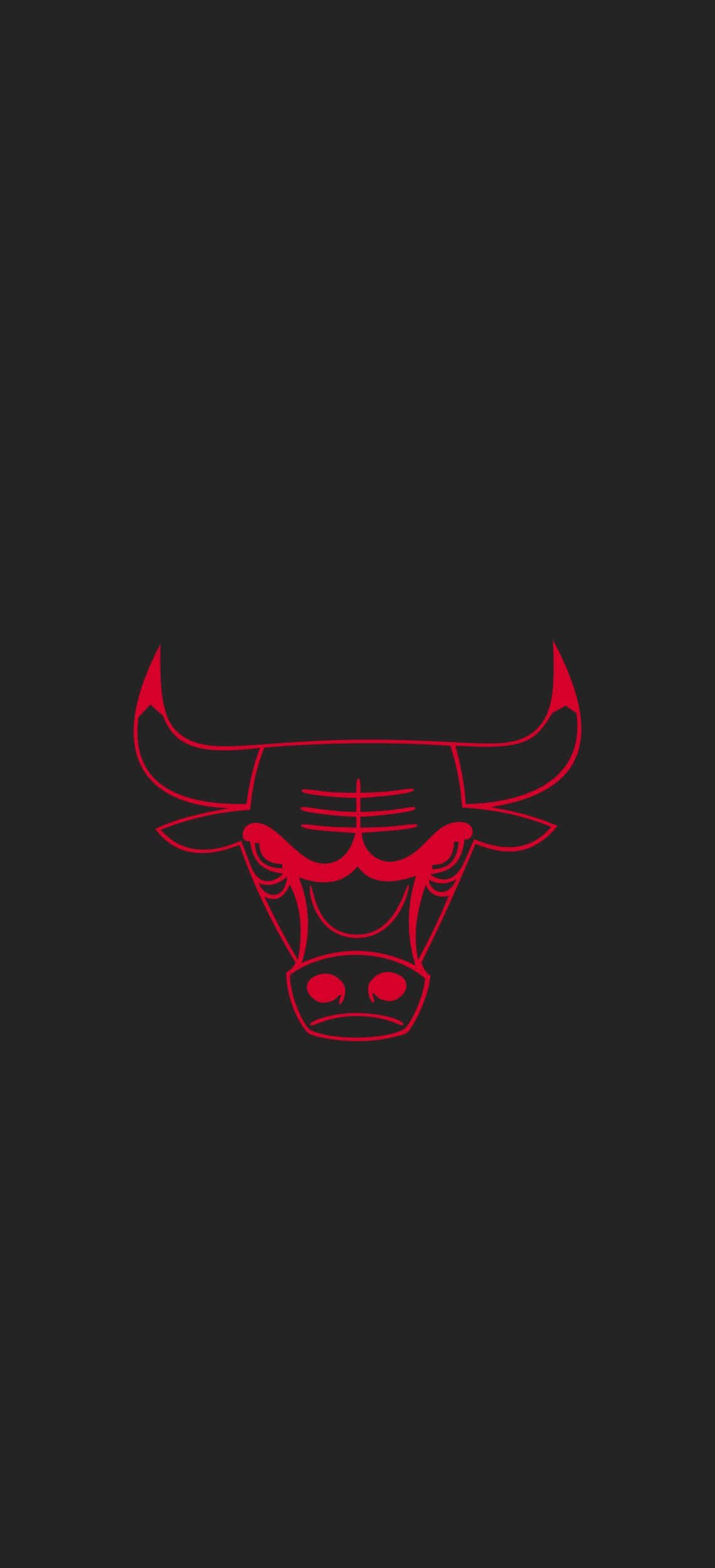 Chicago Bulls นีออนแดง Phone วอลเปเปอร์