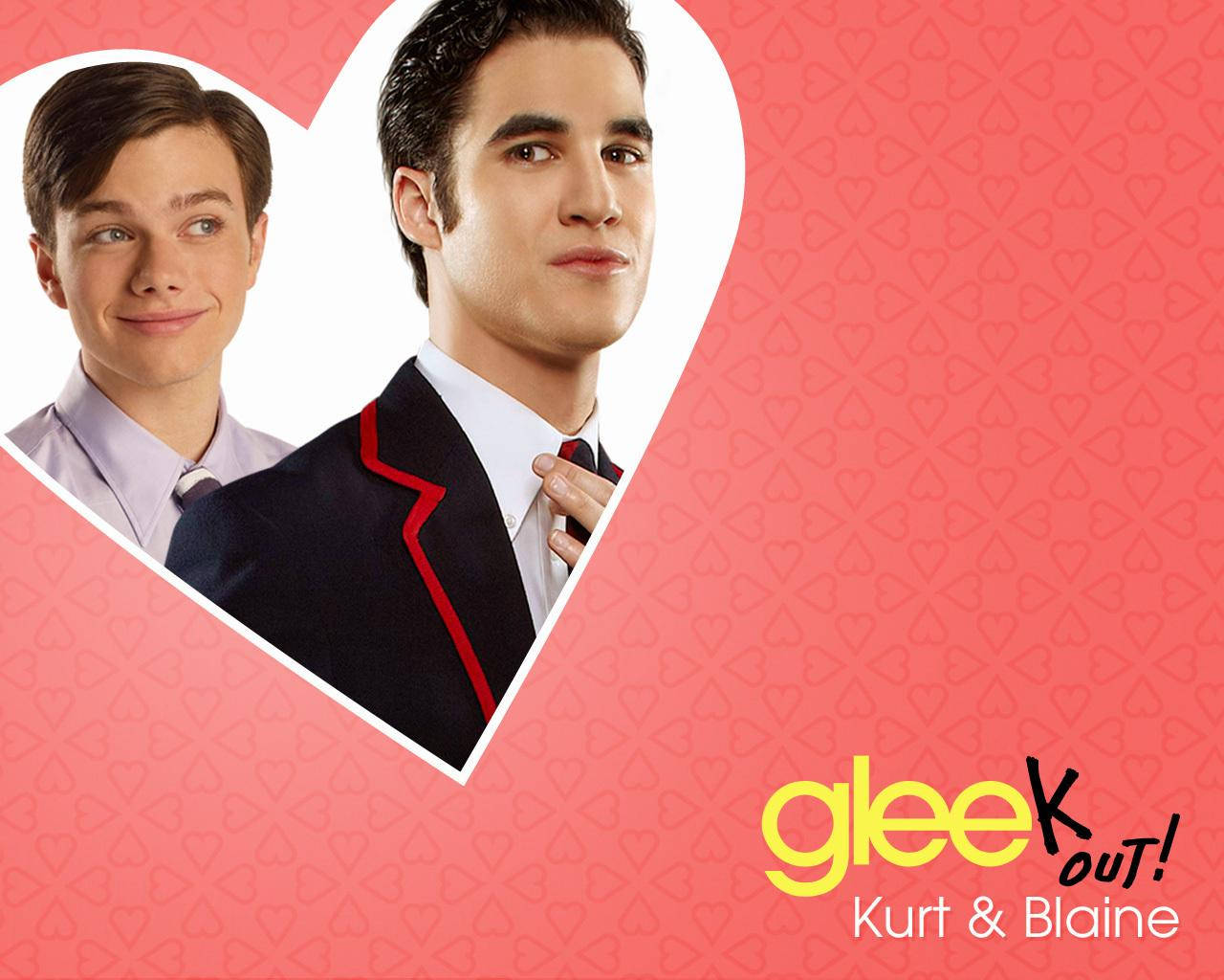 Chris Colfer รับบท Kurt คู่กับ Blaine วอลเปเปอร์