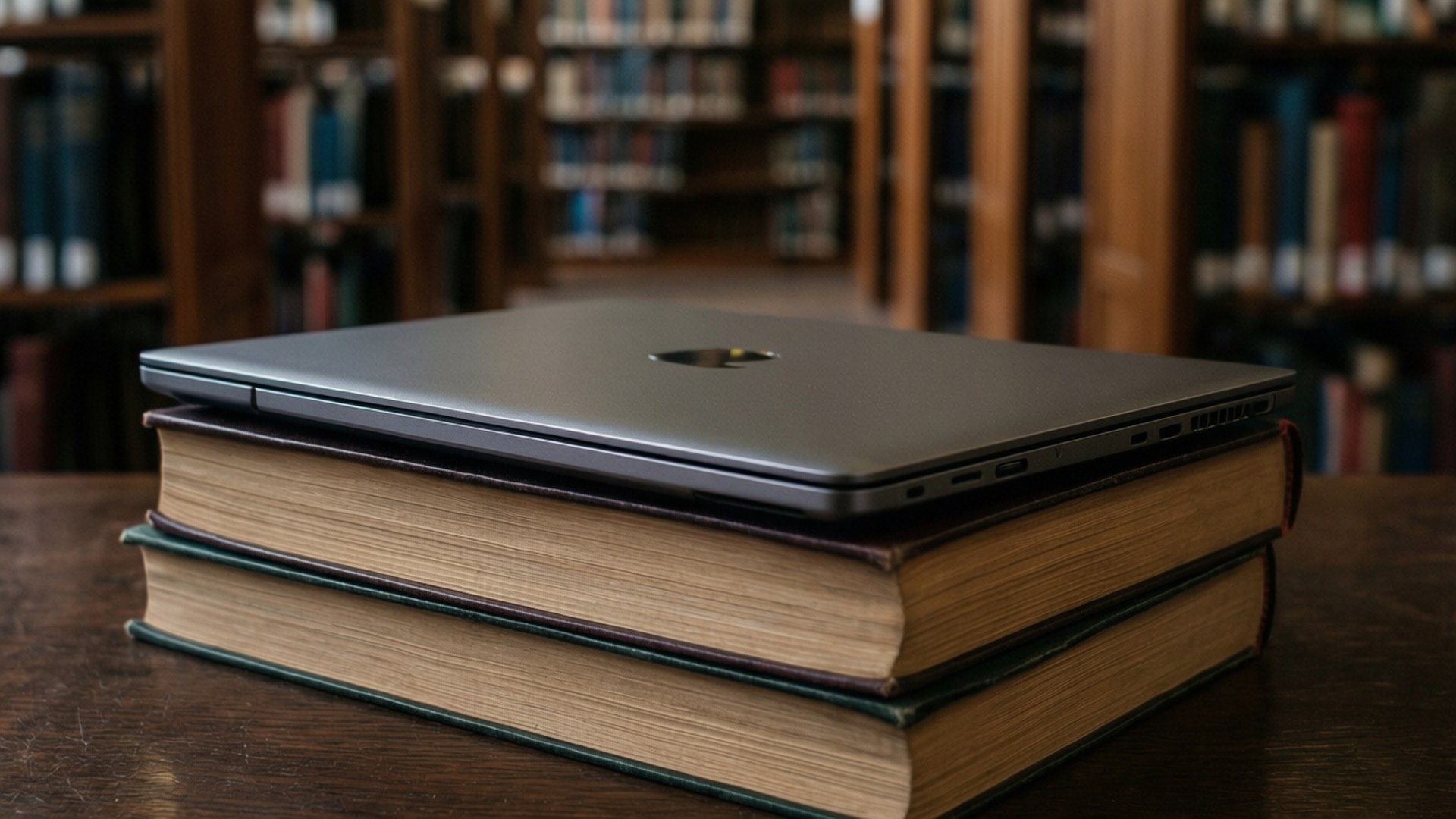 Chromebook ศึกษาในห้องสมุด วอลเปเปอร์
