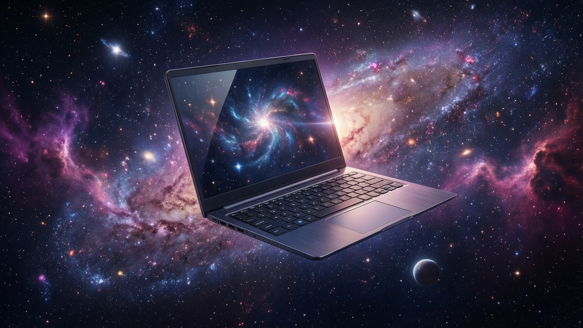 การเดินทางของ Chromebook สู่กาแล็กซี วอลเปเปอร์