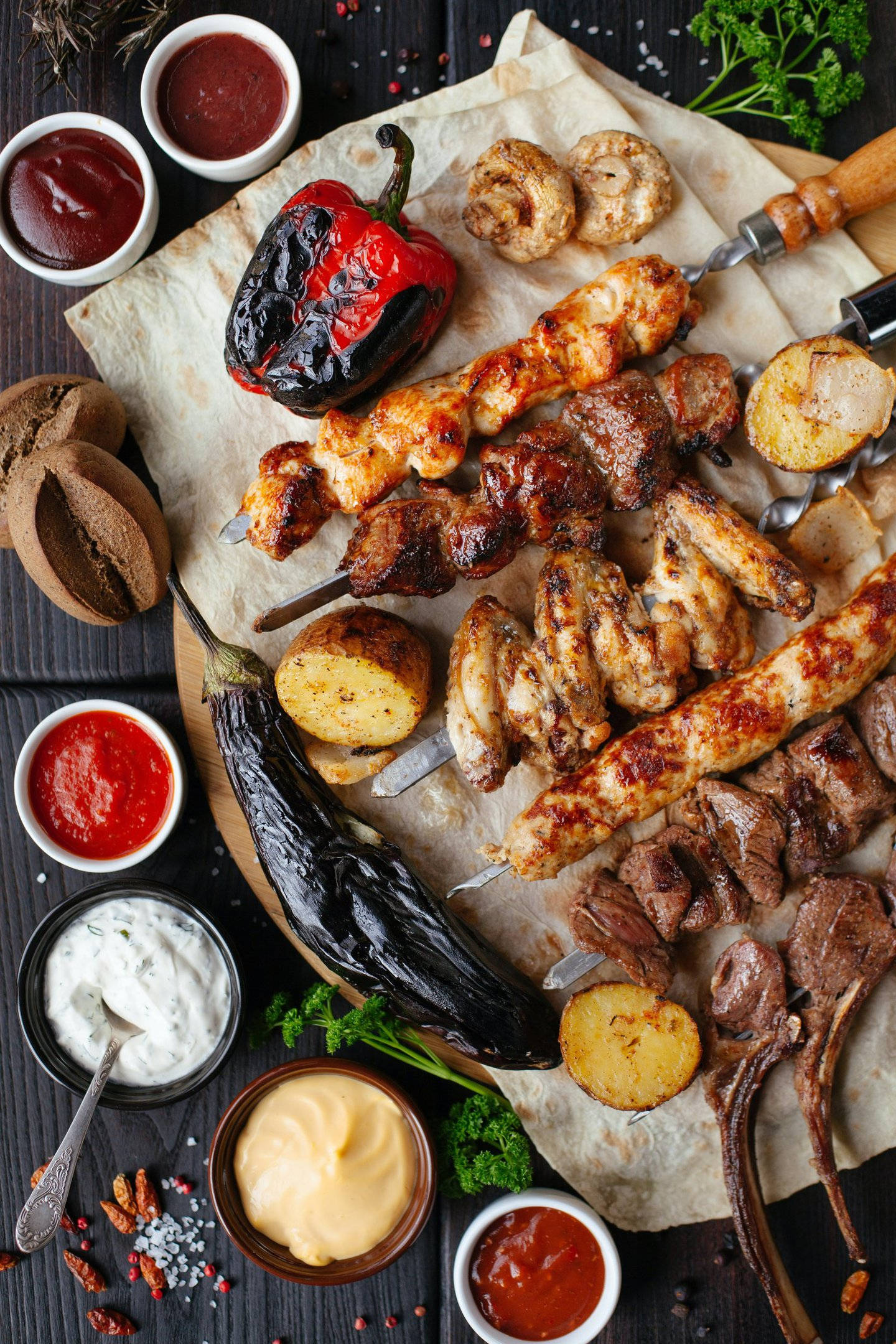 Churrasco เสียบไม้ วอลเปเปอร์